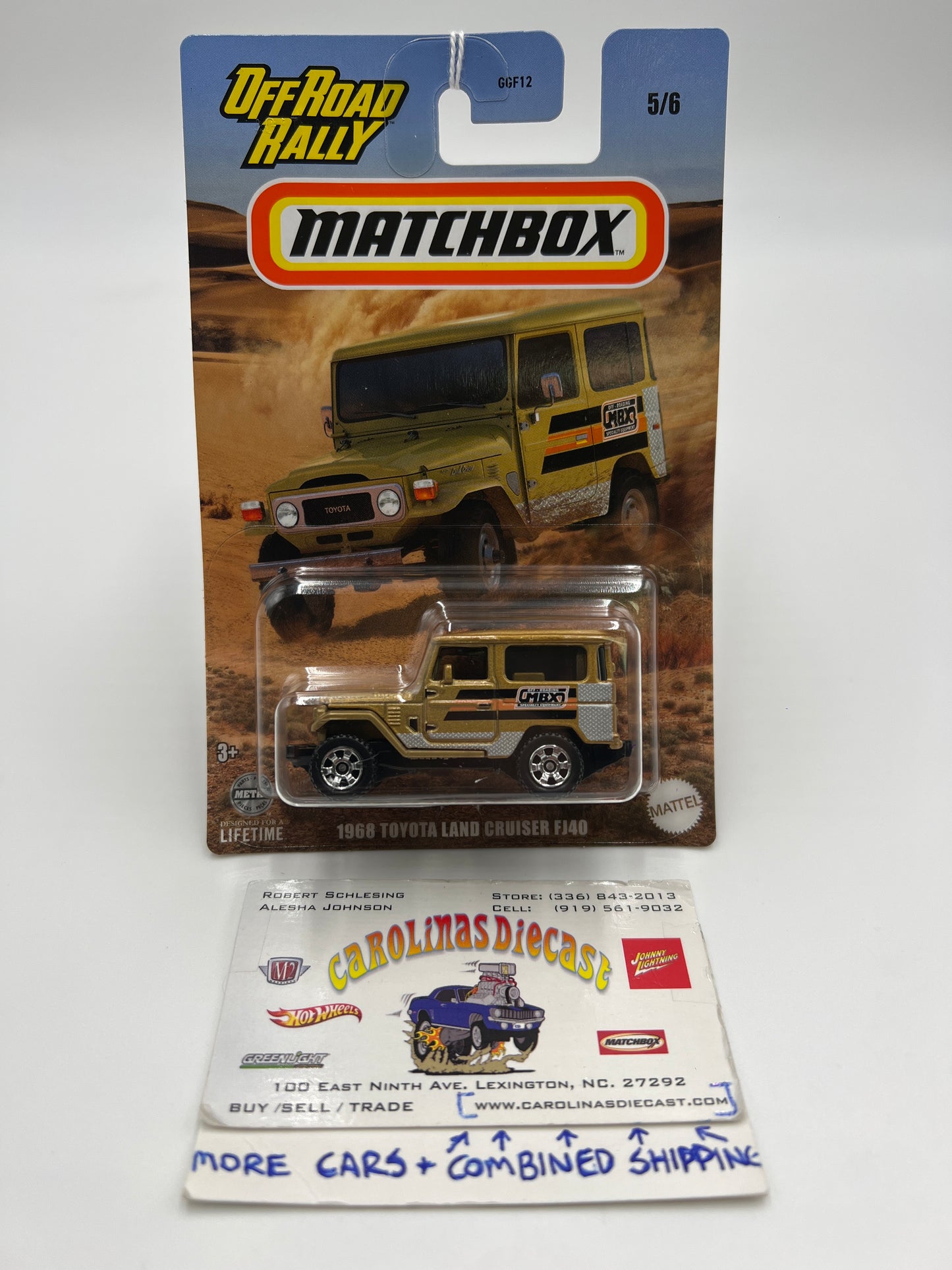 2024 Matchbox Off Road Rally #5 1968 Toyota Land Cruiser FJ40 Gold 162A