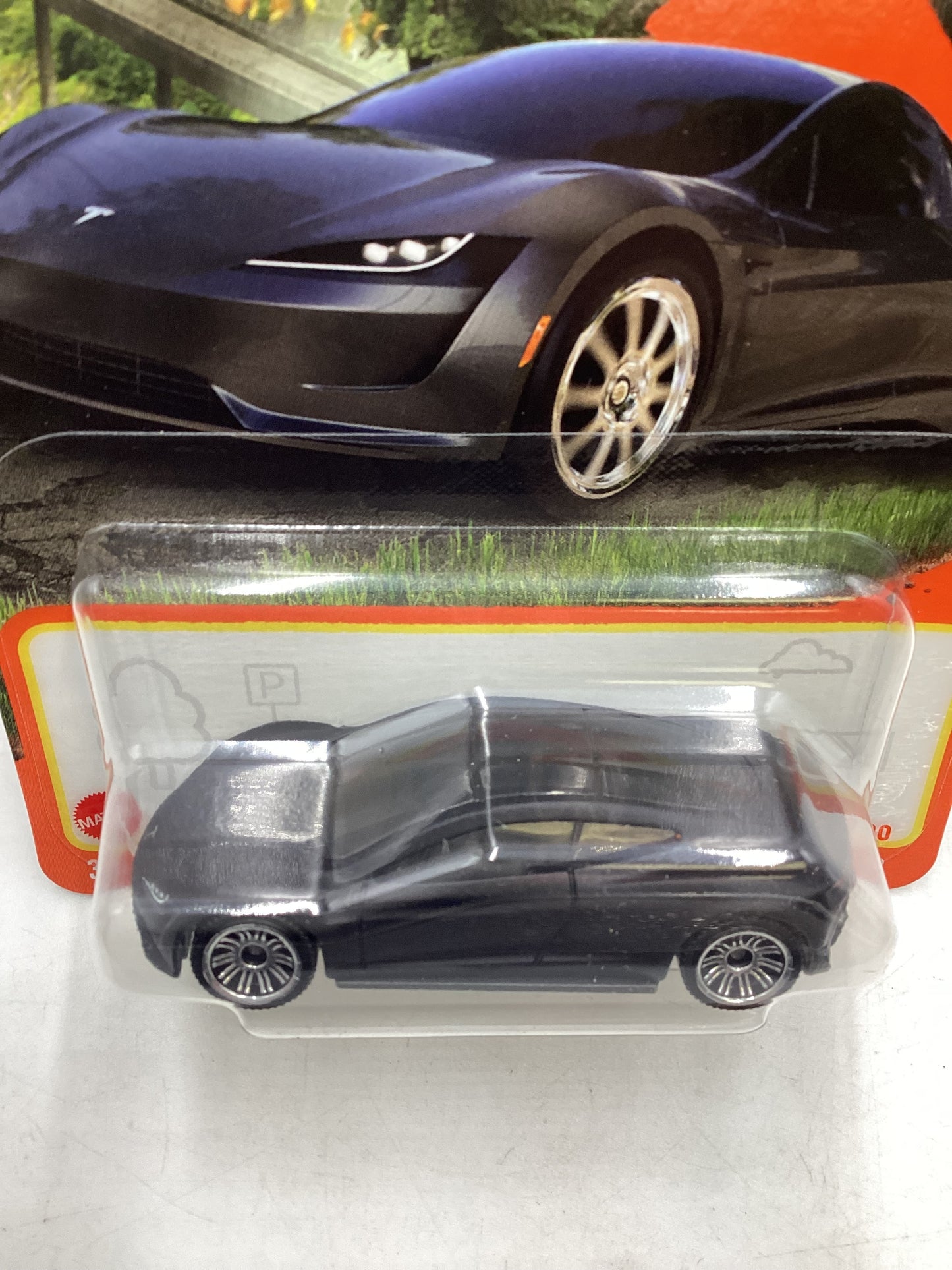 2024 Matchbox G Case #48 Tesla Roadster Matte Black 211A