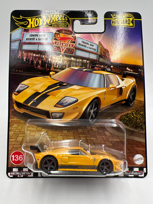 2025 Hot Wheels Premium Boulevard #136 Ford GT Yellow 260C
