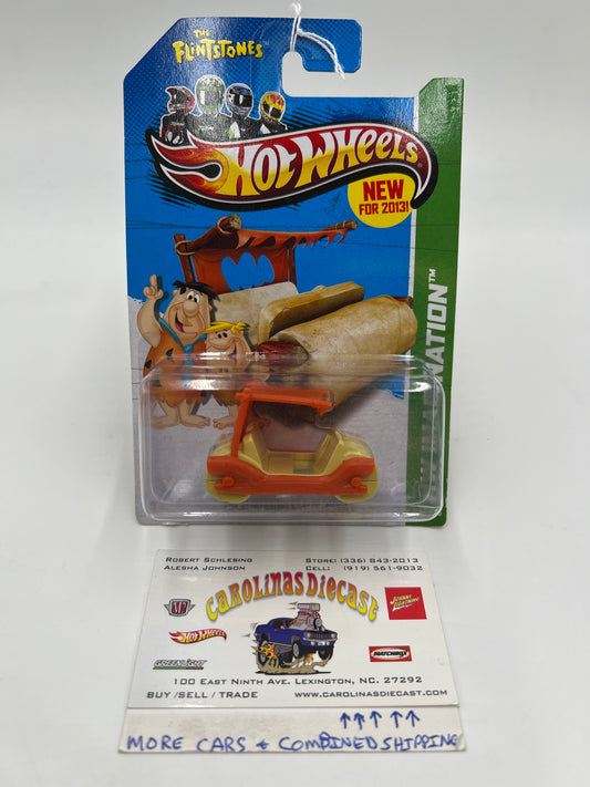2013 Hot Wheels HW Imagination #70 The Flintstones Flintmobile 118C
