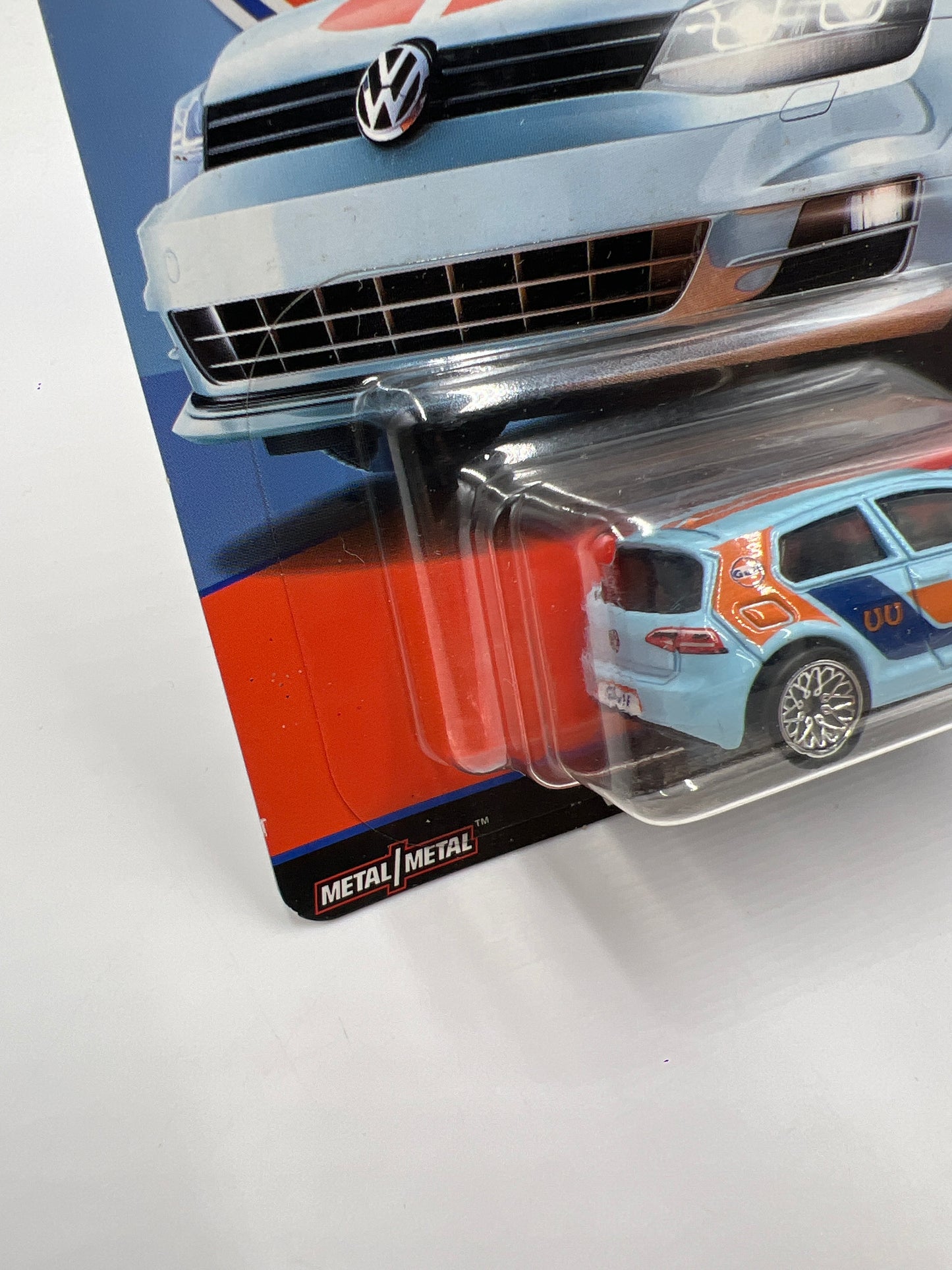 Hot Wheels Premium Car Culture Gulf #4 Volkswagen Golf MK7 W/Protector