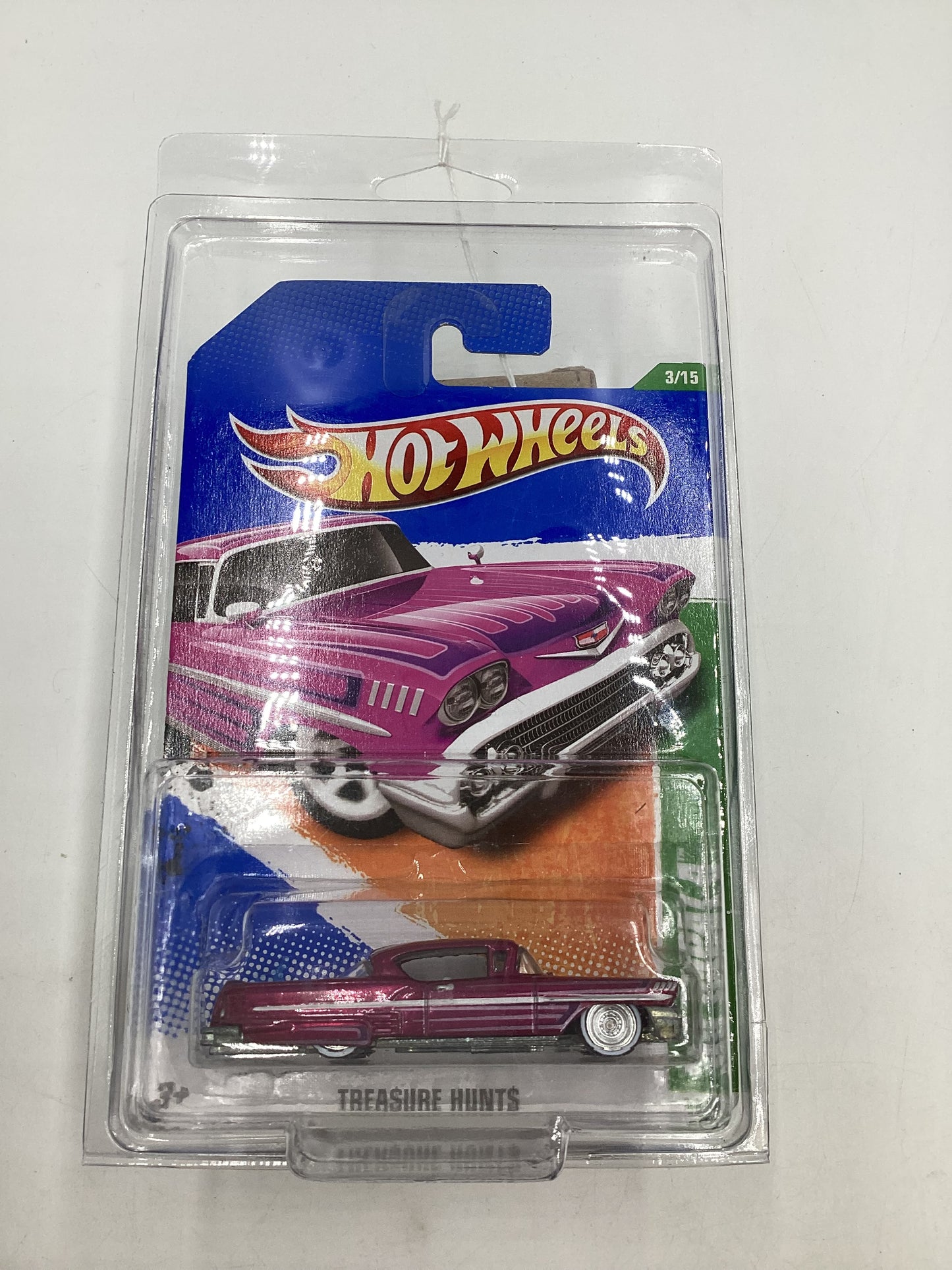 2011 Hot wheels Super Treasure Hunt #53 58 Impala W/ Protector