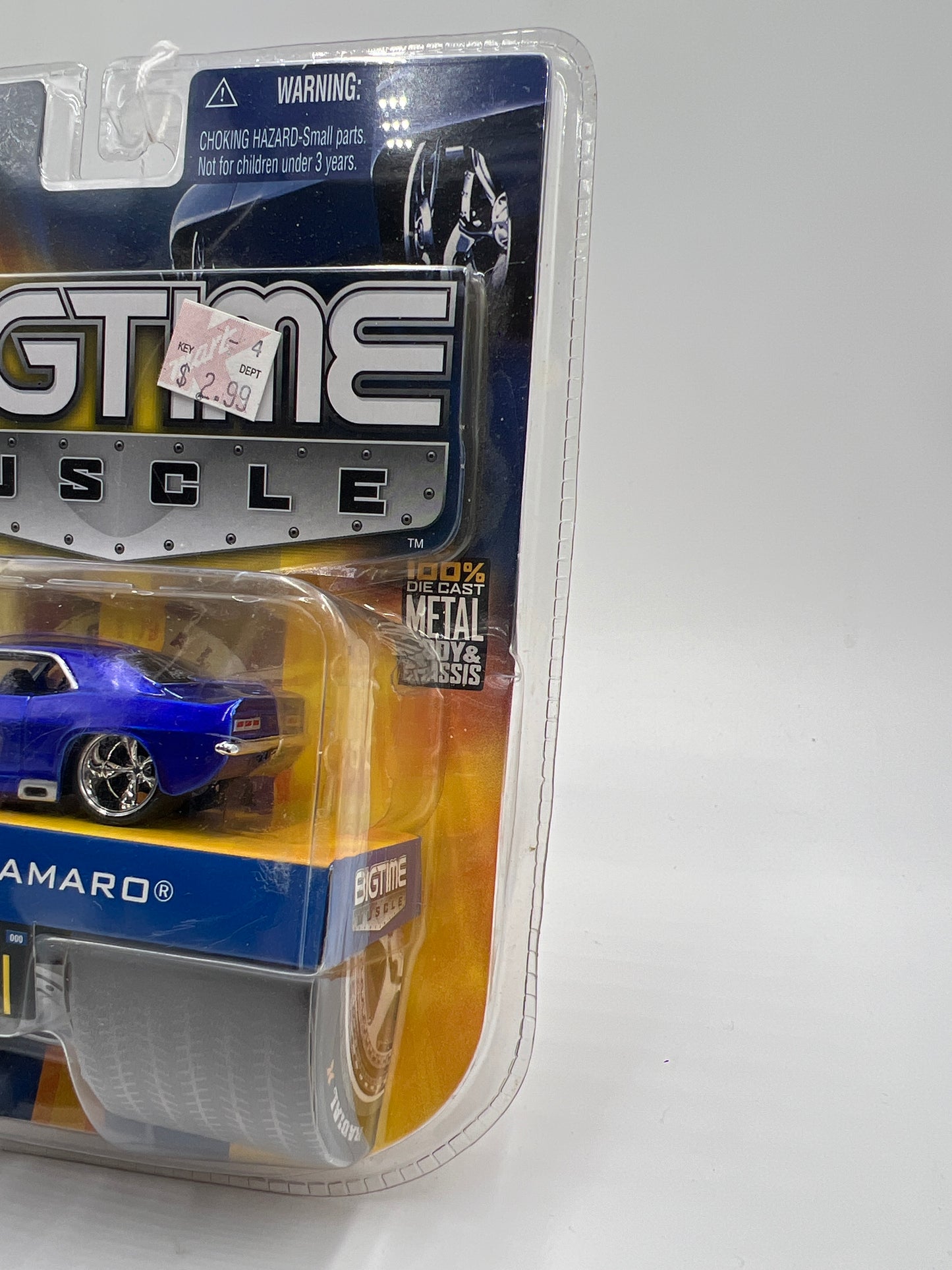 Jada Dub City Big Time Muscle #31 69 Chevy Camaro Blue Damaged Blister 184D