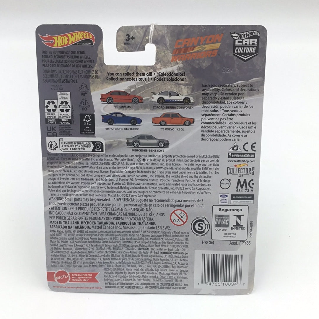 2023 Hot wheels car culture Canyon Warriors #2 87 Ford Sierra Cosworth 2/5 244G