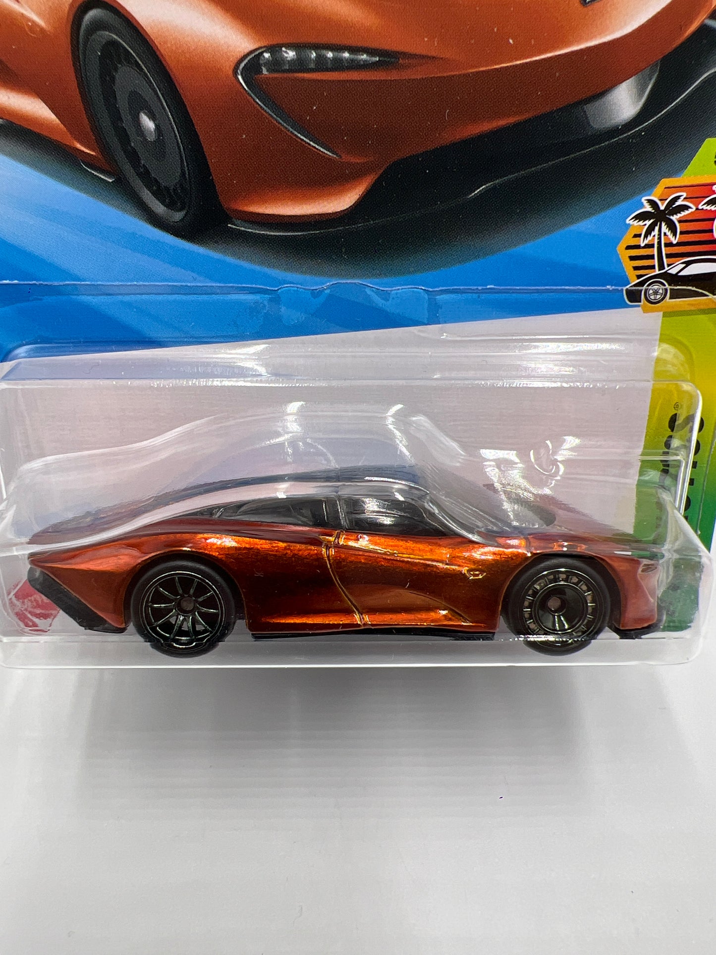 2025 Hot Wheels K Case Super Treasure Hunt #209 McLaren Speedtail Orange W/Protector