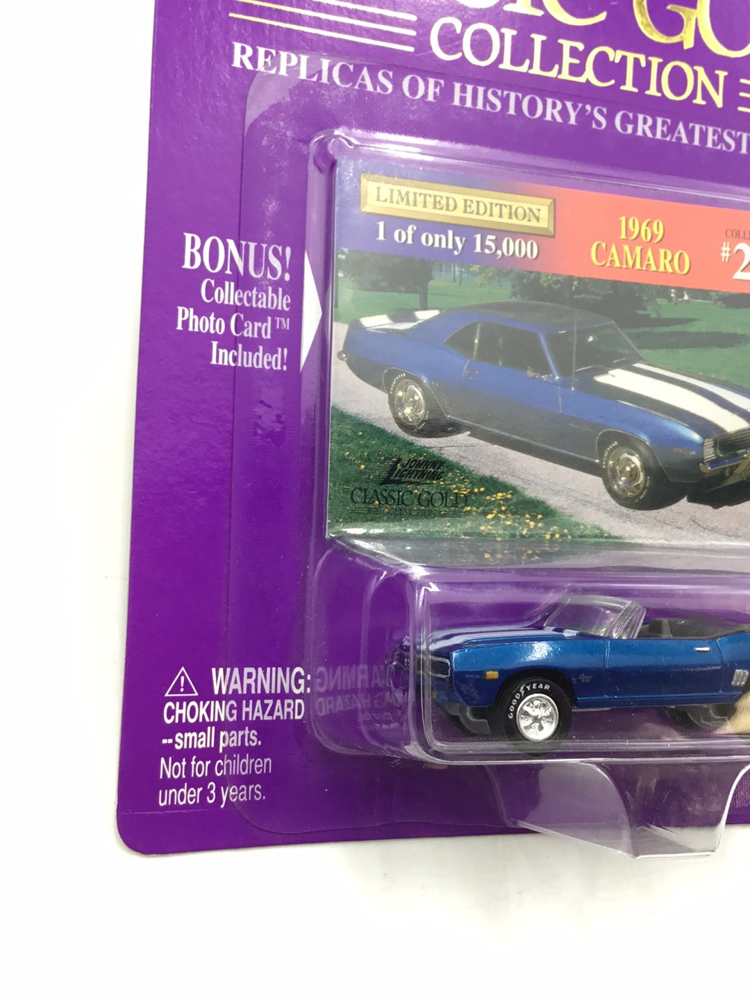 JOHNNY LIGHTNING CLASSIC GOLD 1969 Camaro #26 206C