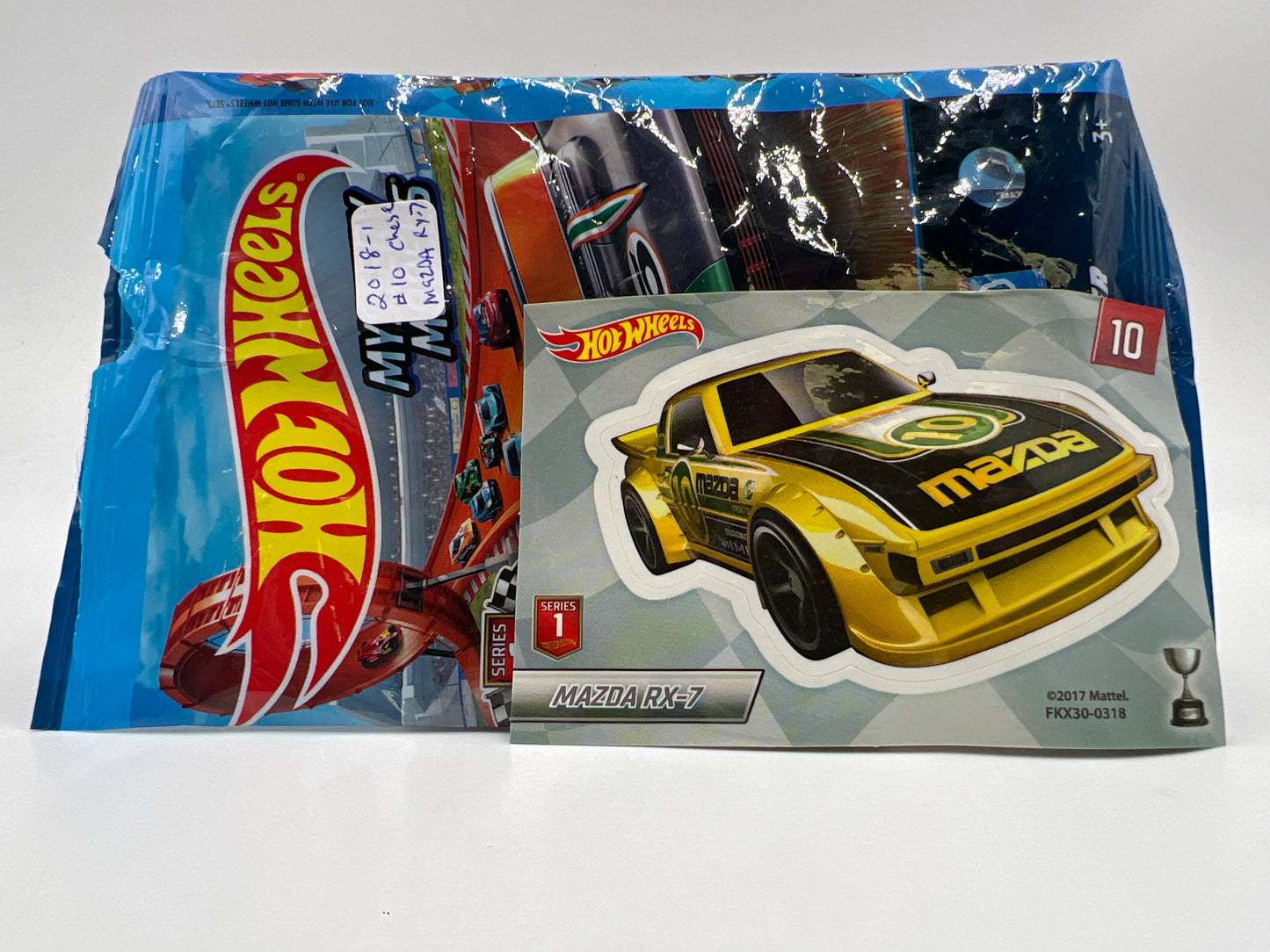 2018 Hot Wheels Mystery Models Series 1 #10 CHASE Mazda RX-7 Yellow