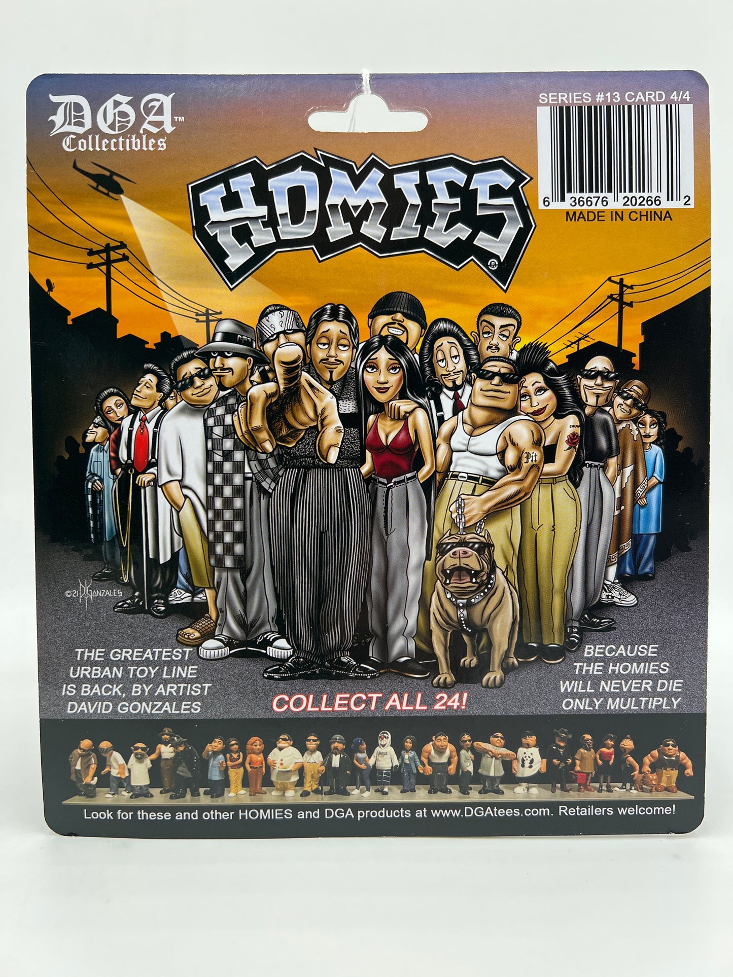 DGA Collectibles Homies 10 Year Anniversary Release Series #13 Card 4/4 223D