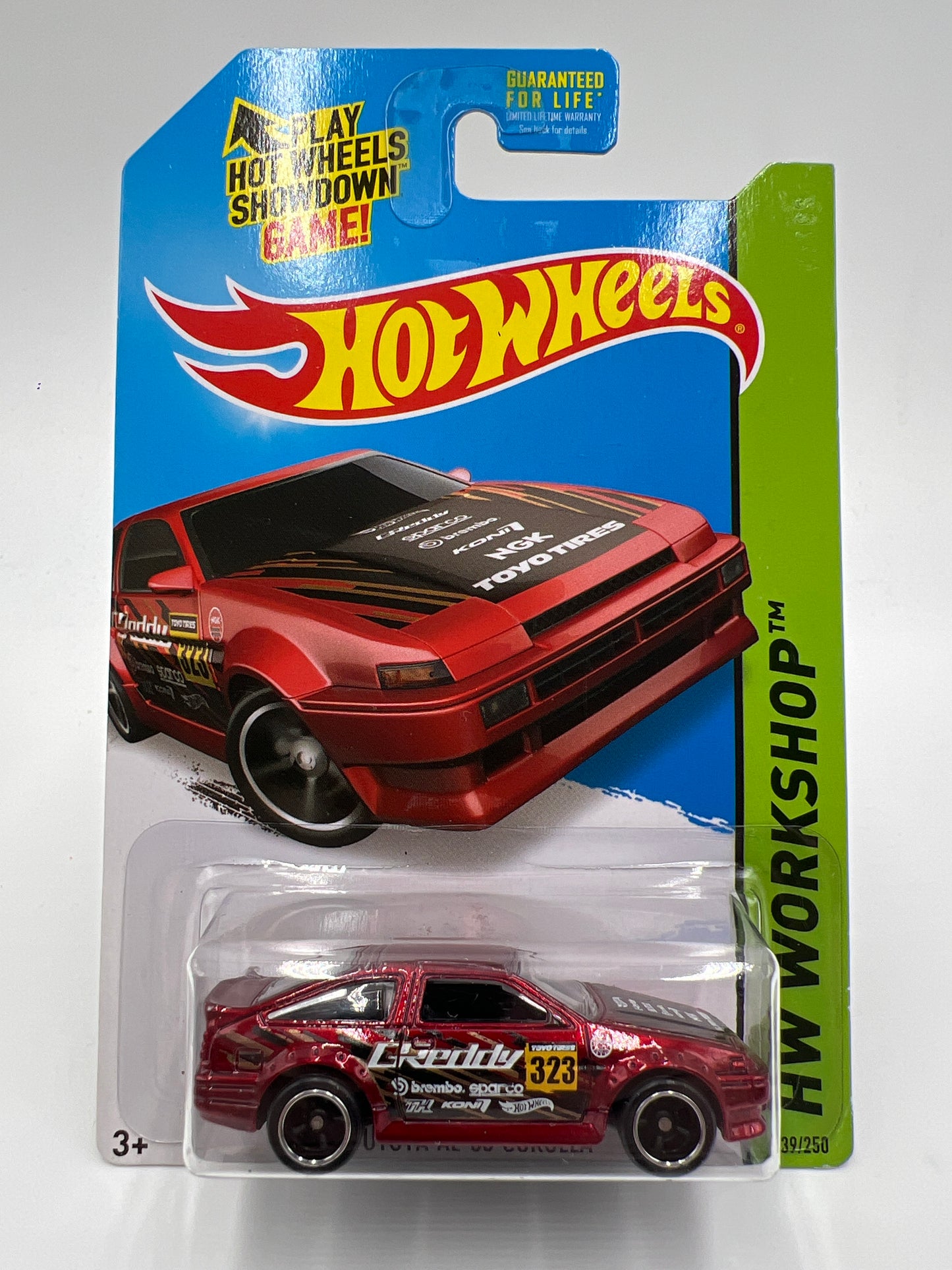 2015 Hot Wheels Super Treasure Hunt #239 Toyota AE-86 Corolla Red W/Protector
