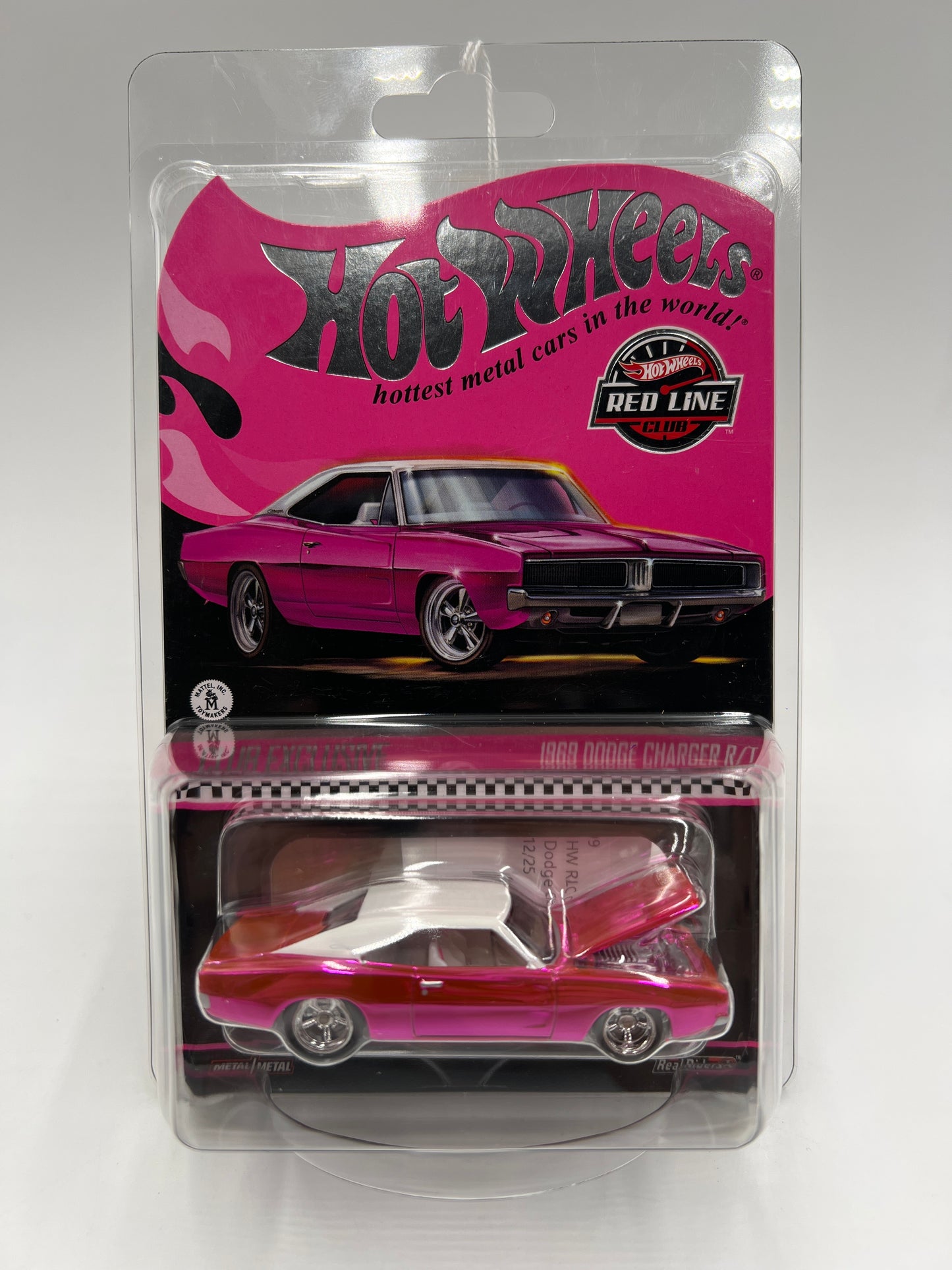 2025 Hot Wheels RLC Club Exclusive 1969 Dodge Charger R/T Pink W/Protector