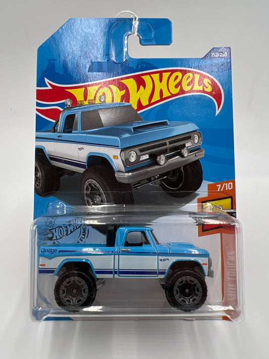 2020 Hot Wheels Hot Trucks #152 70 Dodge Power Wagon Blue/White