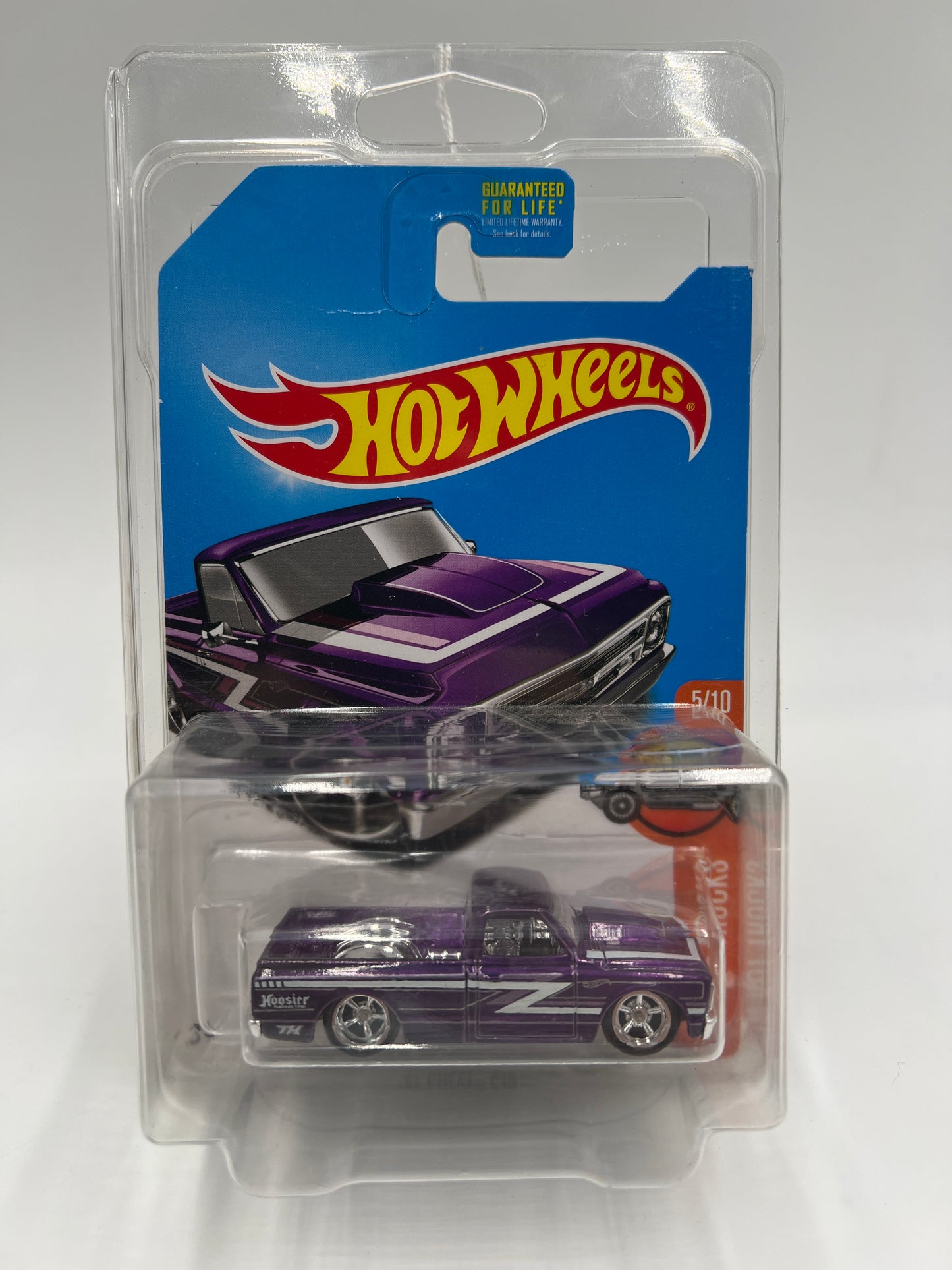 2017 Hot Wheels Super Treasure Hunt 67 Chevy C10 Purple W/Protector