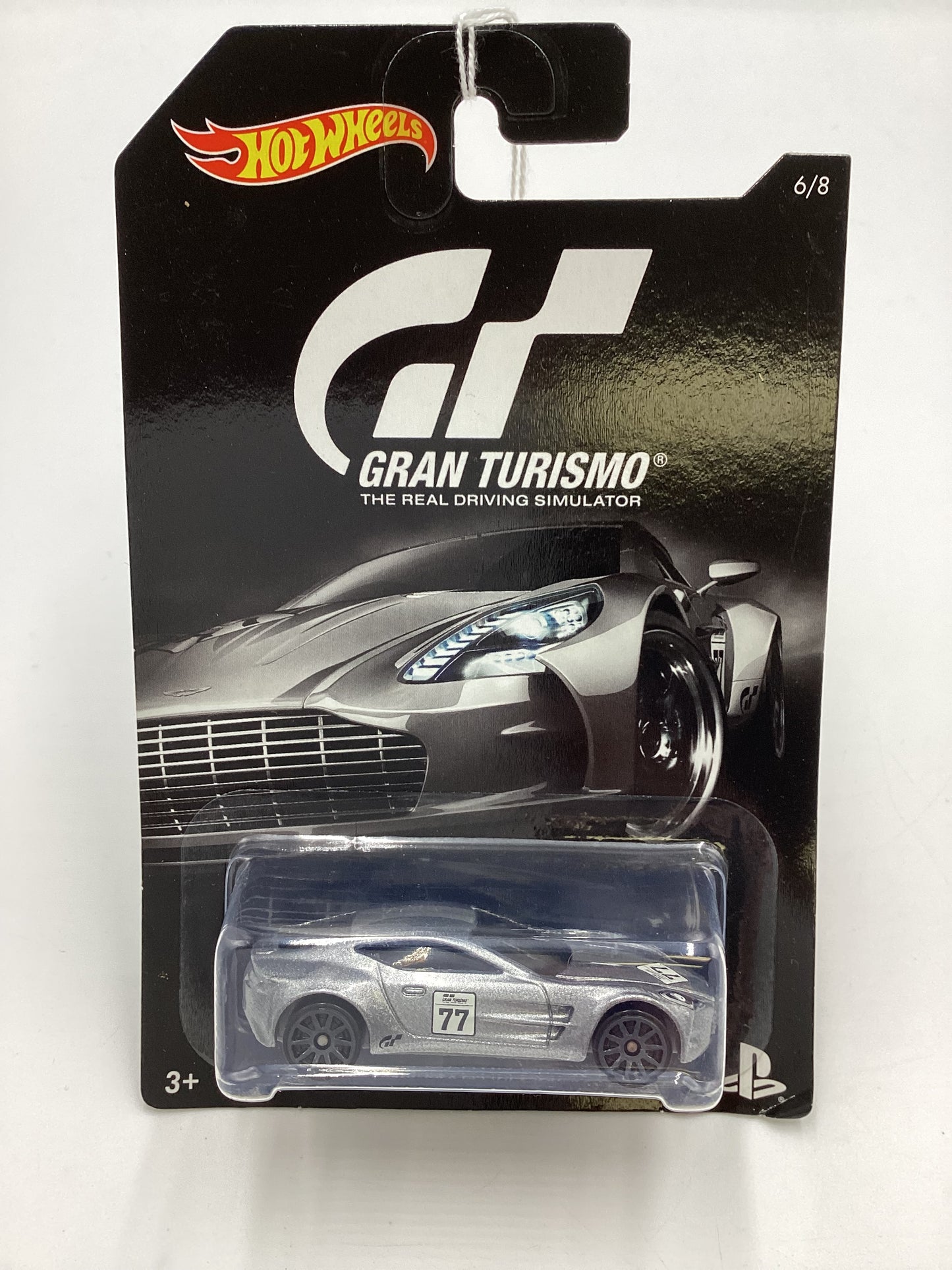 Hot Wheels Gran Turismo #6 Aston Martin One-77 Silver 153F