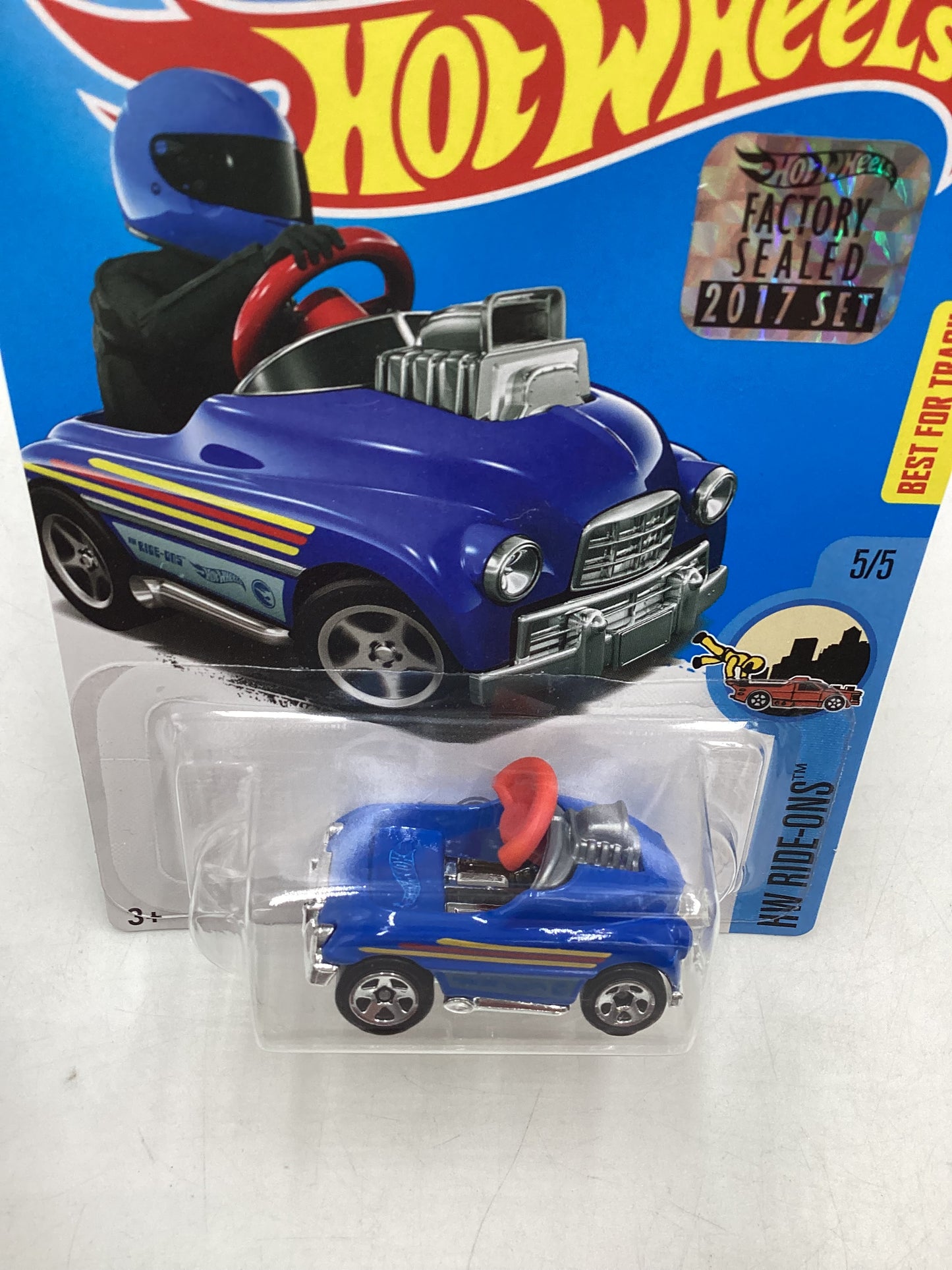 2017 Hot Wheels Treasure Hunt Factory Sealed Pedal Driver Blue