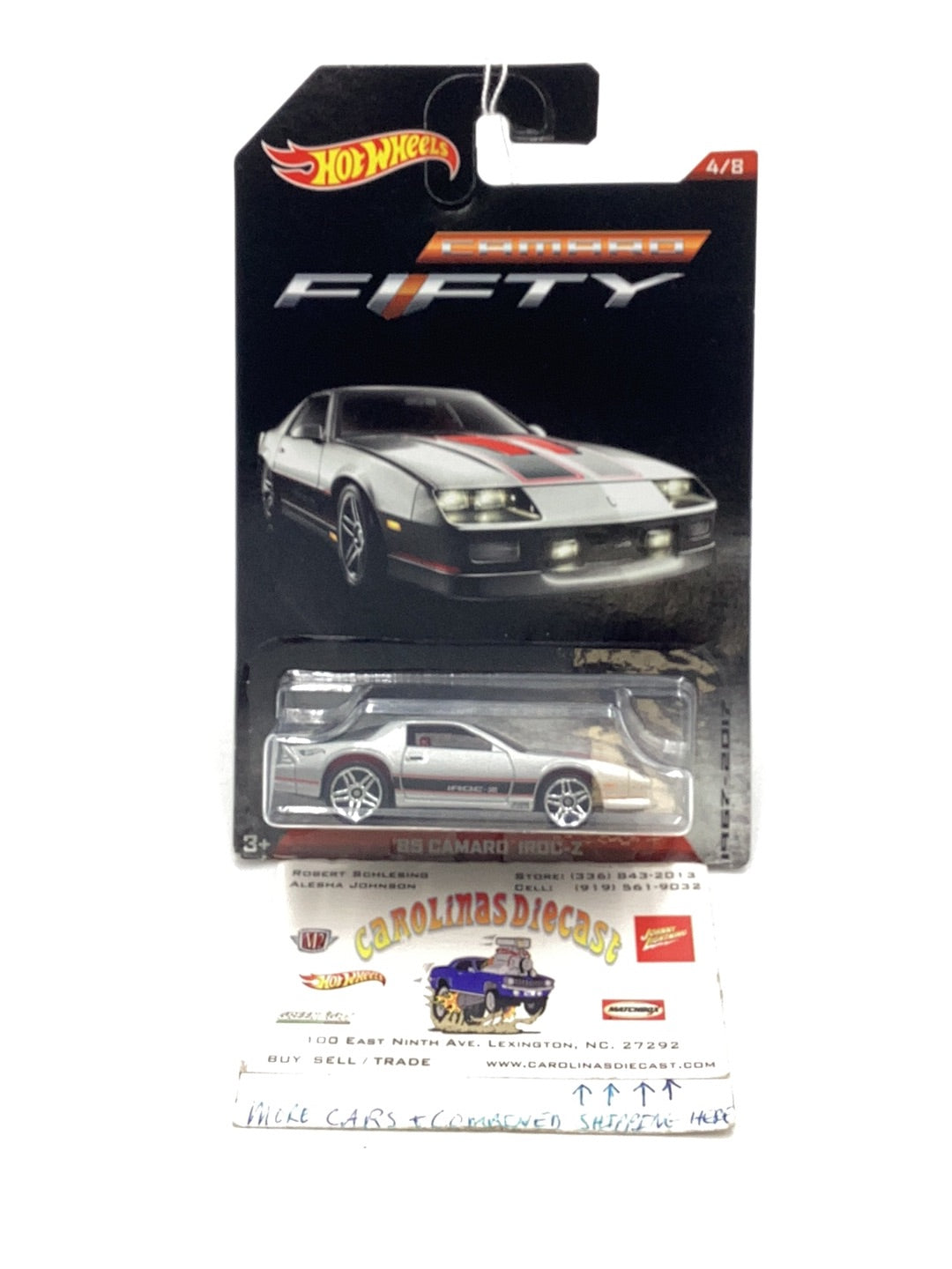 Hot Wheels 6/8 Camaro Fifty Series 85 Camaro Iroc-Z 155G