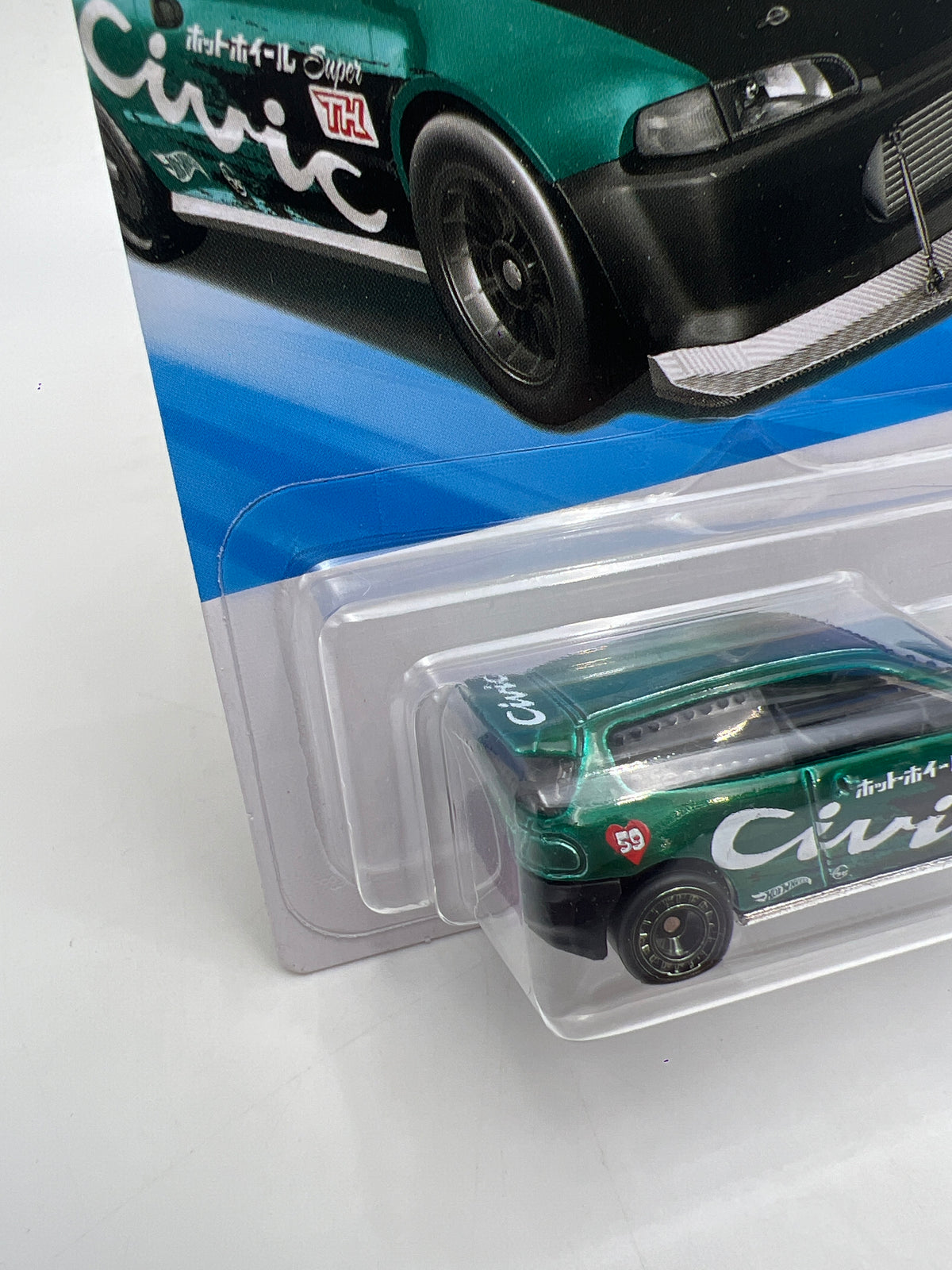 2026 Hot Wheels Super Treasure Hunt #159 Honda Civic Custom Green W/Protector