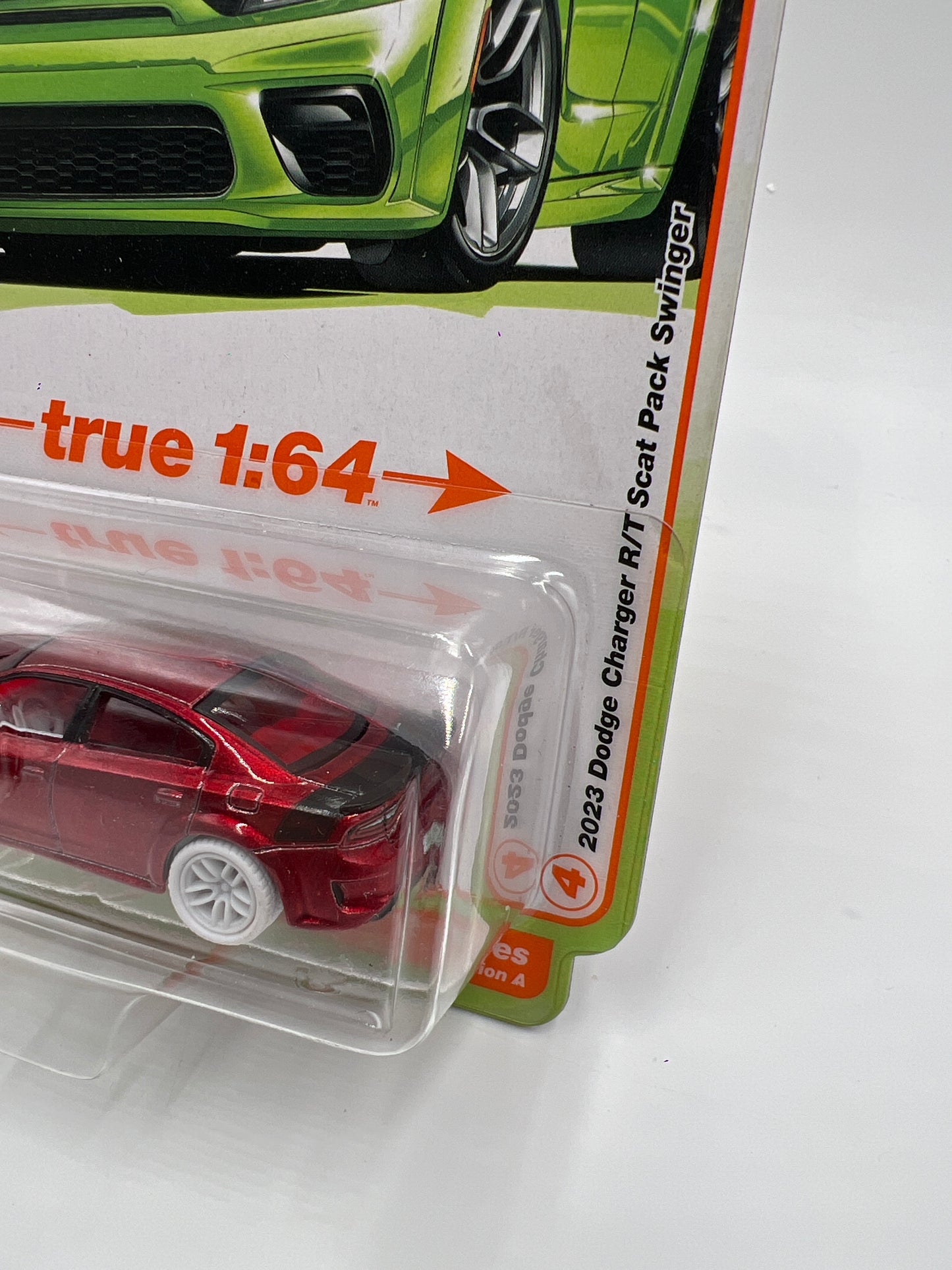 Auto World Modern Muscle Release 3 Version A Ultra Red CHASE 2023 Dodge Charger R/T Scat Pack Swinger