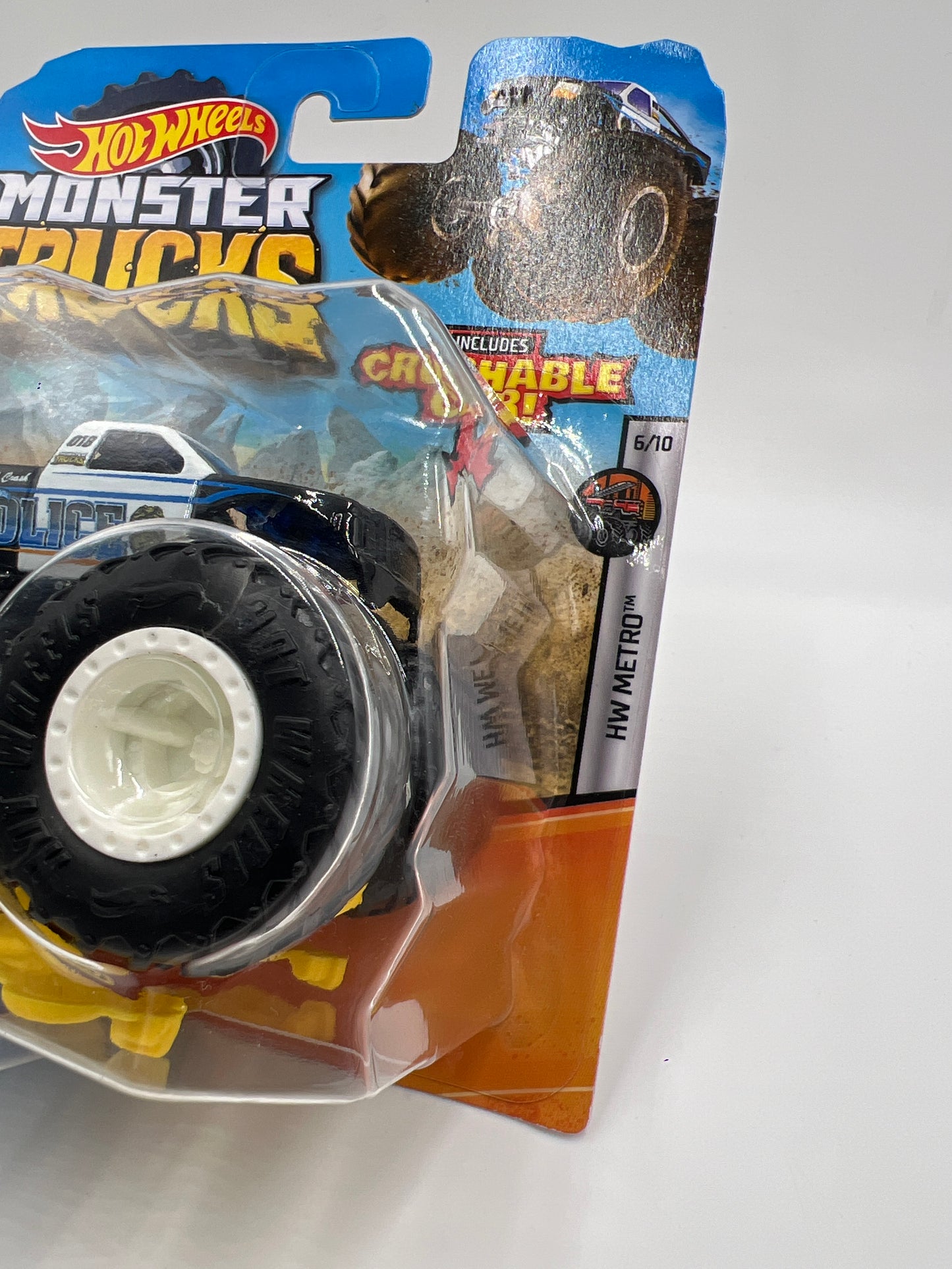 2020 Hot Wheels Monster Trucks HW Metro #5 Police W/Protector
