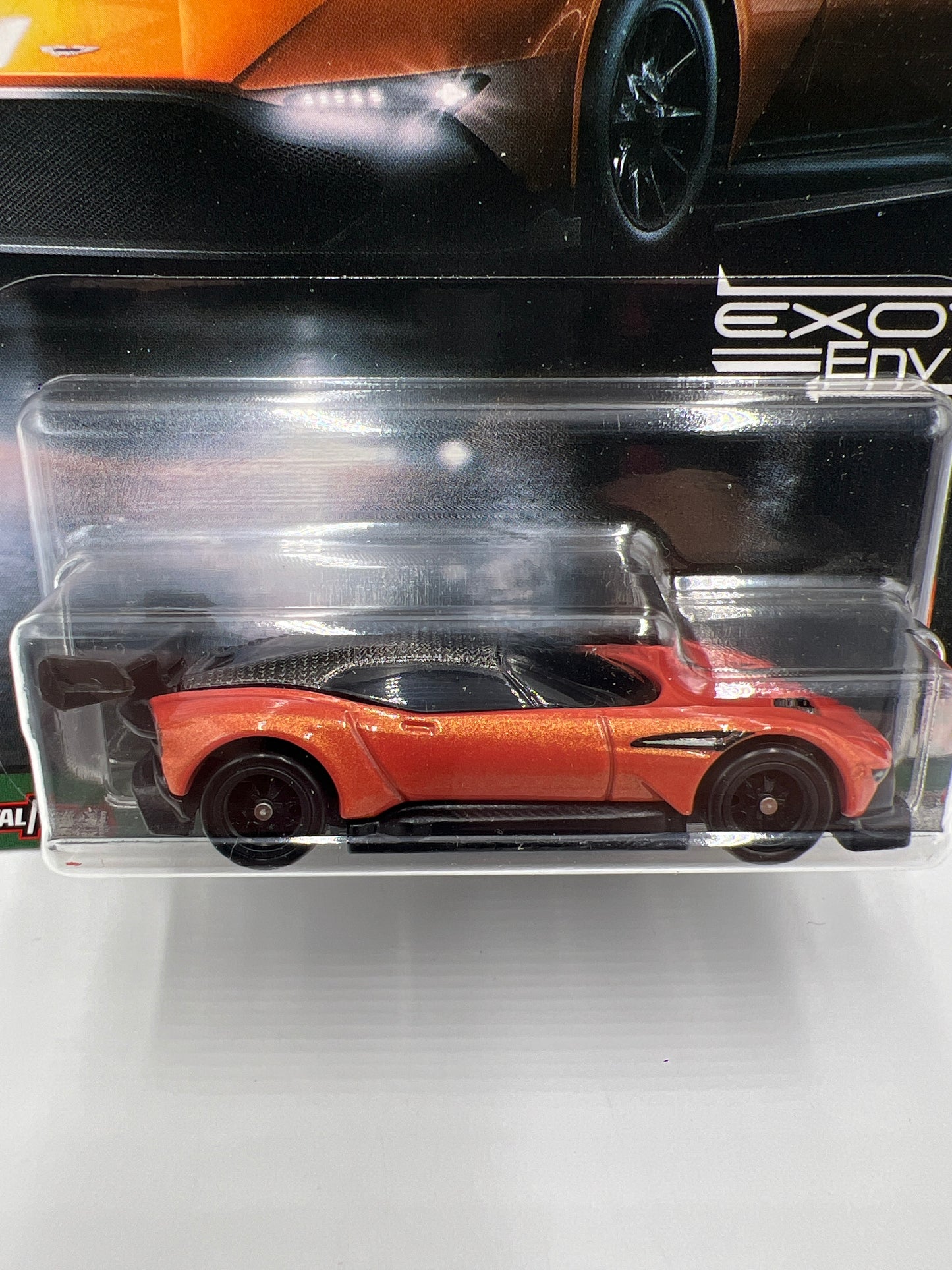 Hot Wheels Premium Exotic Envy #2 Aston Martin Vulcan Orange 245i