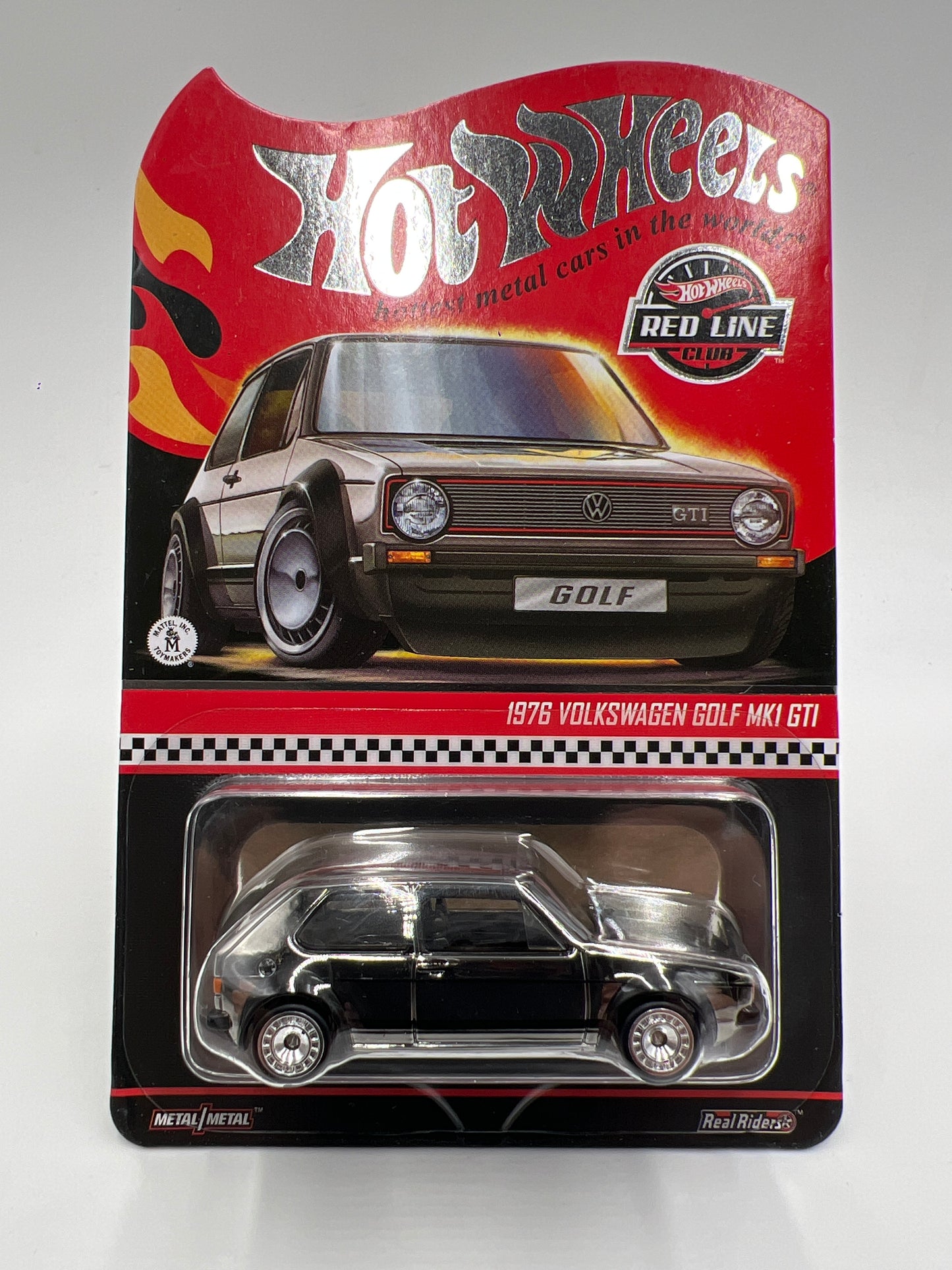 2025 Hot Wheels RLC Exclusive 1976 Volkswagen Golf MK1 GTI Chrome W/Protector