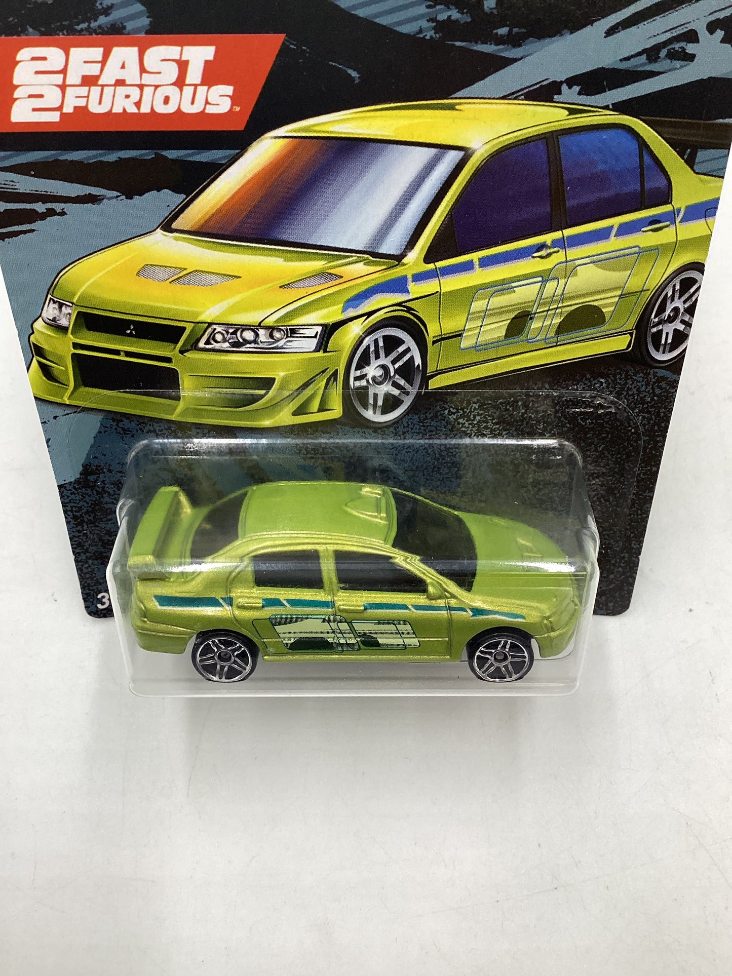 Hot wheels 2019 Fast and furious 2 Fast 2 Furious Mitsubishi Lancer Evolution #3 with protector