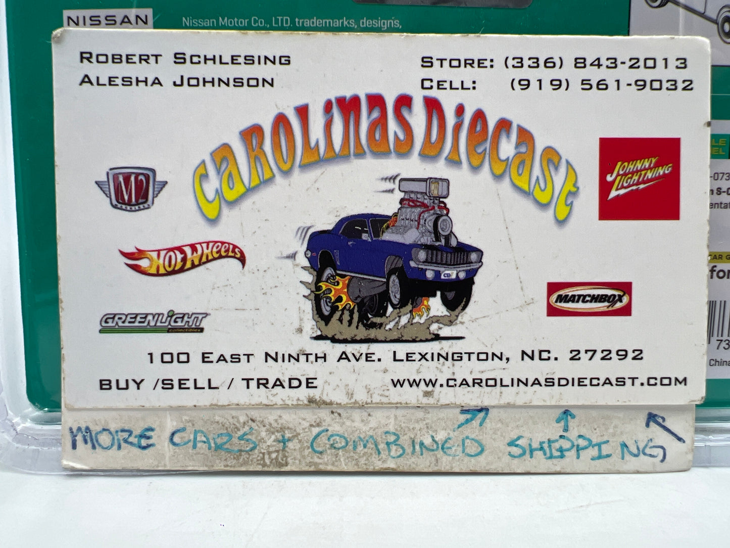 Tarmac Works Mijo Exclusives CHASE Nissan S-Cargo Presentation W/Trading Cards