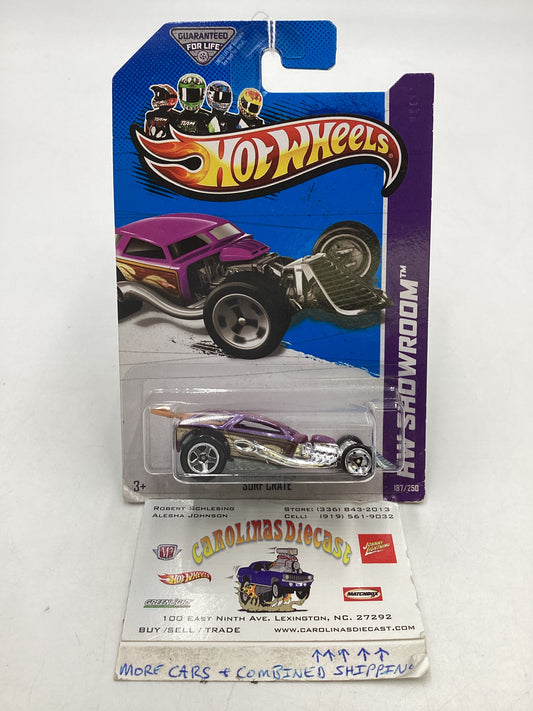 2013 Hot Wheels #187 Surf Crate Purple 113C