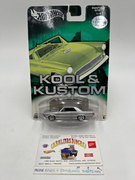 Hot Wheels Premium Kool & Kustom #1 Pontiac GTO Silver 245O