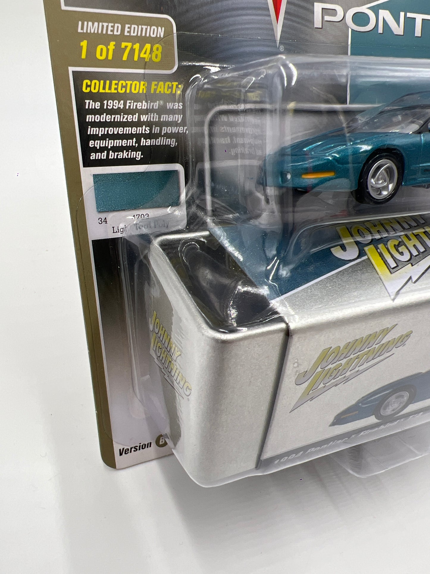 Johnny Lightning 1994 Pontiac Firebird T/A Blue W/Tin 217E