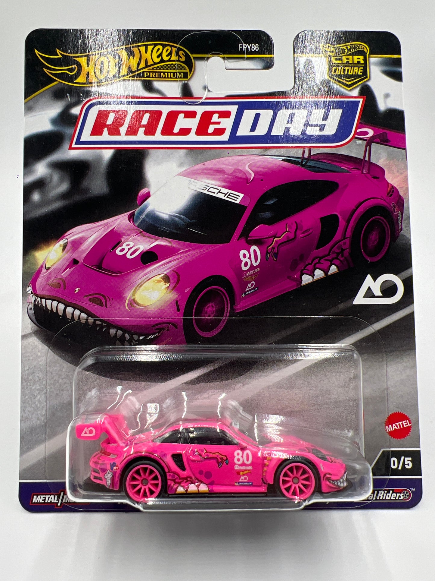 2024 HW Gold Label Premium Race Day #0/5 CHASE Roxy Porsche 911 GT3 R 992 Pink W/Protector