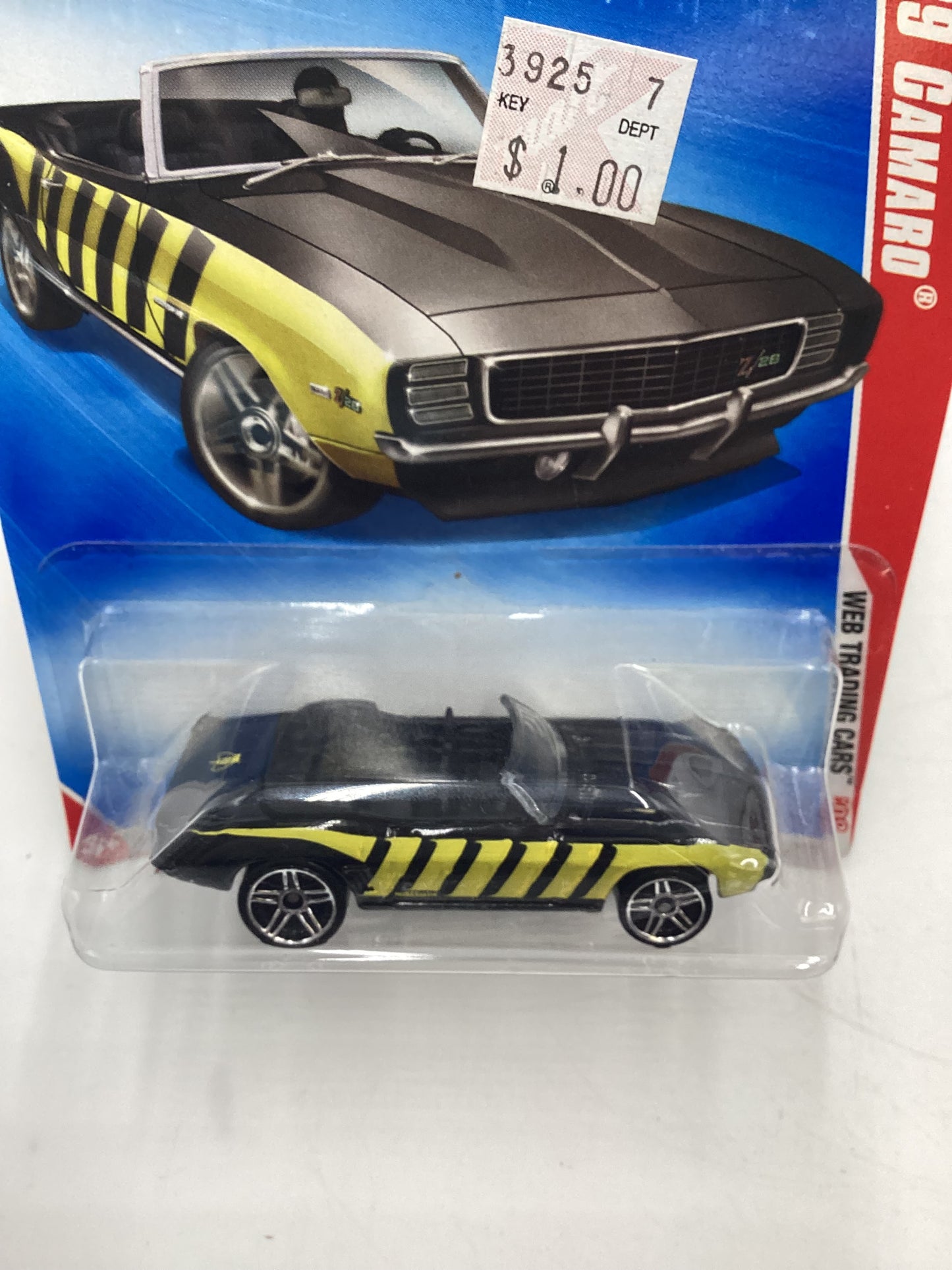 2008 Hot Wheels Web Trading Cars #97 69 Camaro Black 11D