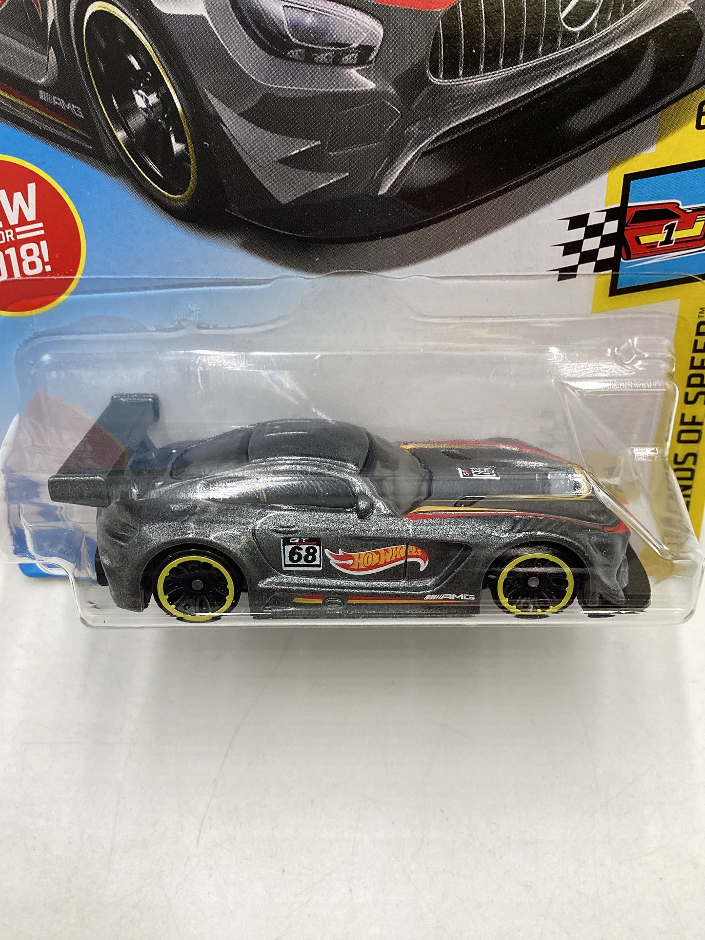 2018 Hot Wheels #072 16 Mercedes AMG GT3 91D