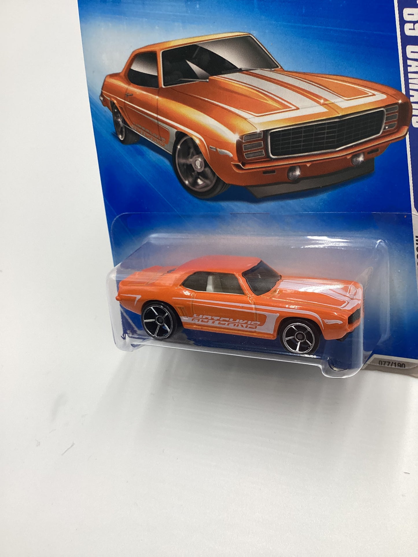 2009 Hot wheels #077 69 Camaro Orange Hotchkiss 2C