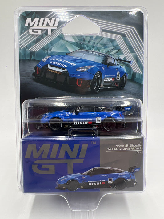 Mini GT #1124 Nissan LB-Silhouette Works GT 35GT-RR Ver.2 Nismo Blue 237D