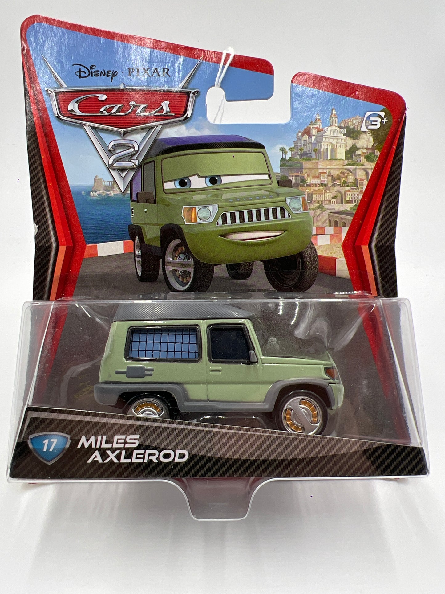 Disney Pixar Cars 2 #17 Miles Axlerod Green 139D