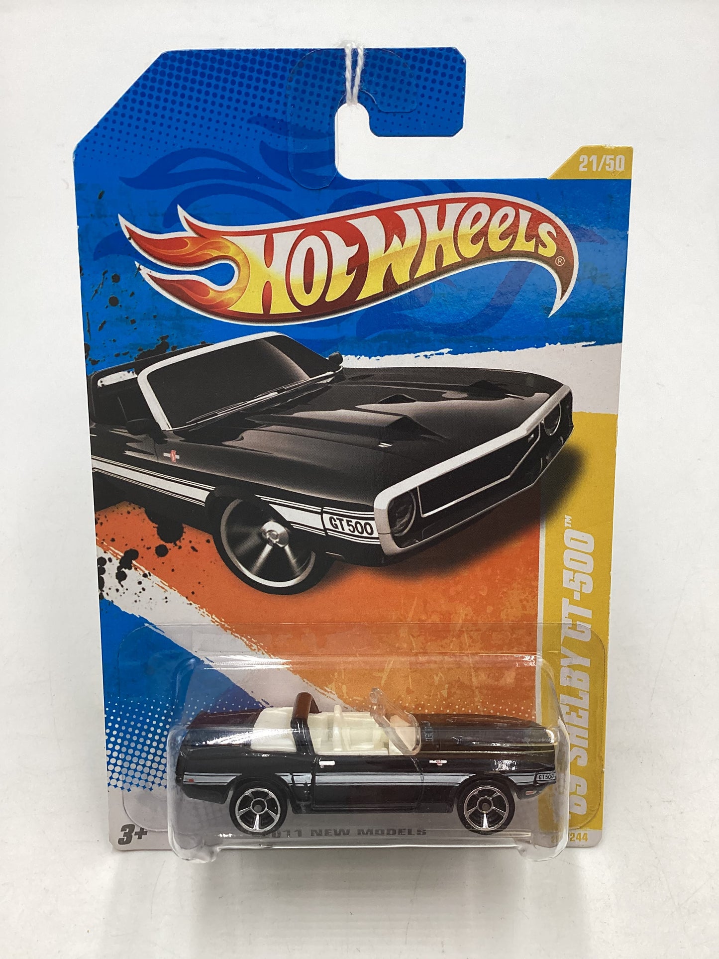 2011 Hot Wheels #21 69 Shelby GT-500 Black 25E