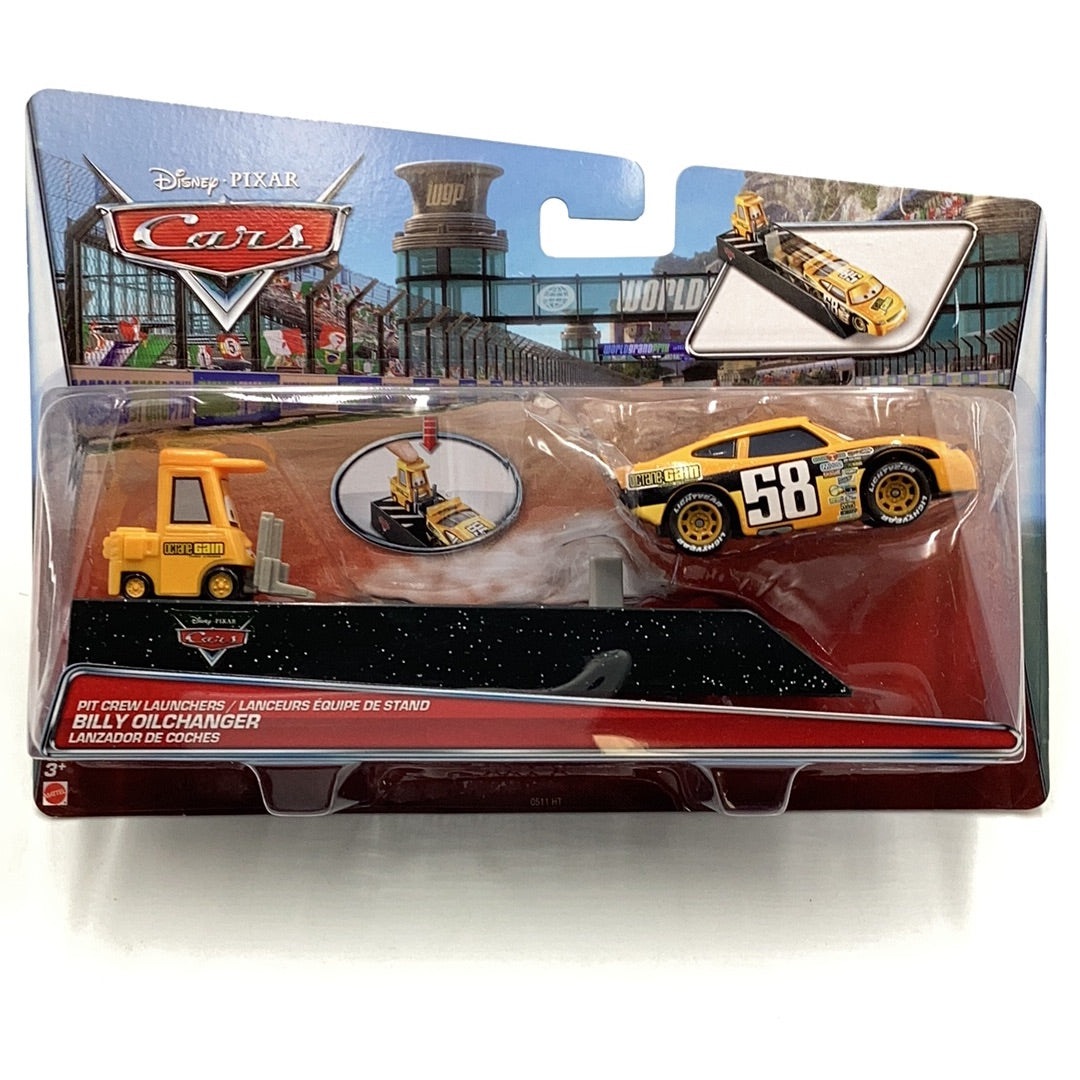 Disney Pixar Cars Pit Crew Launcher Billy Oilchanger 136A