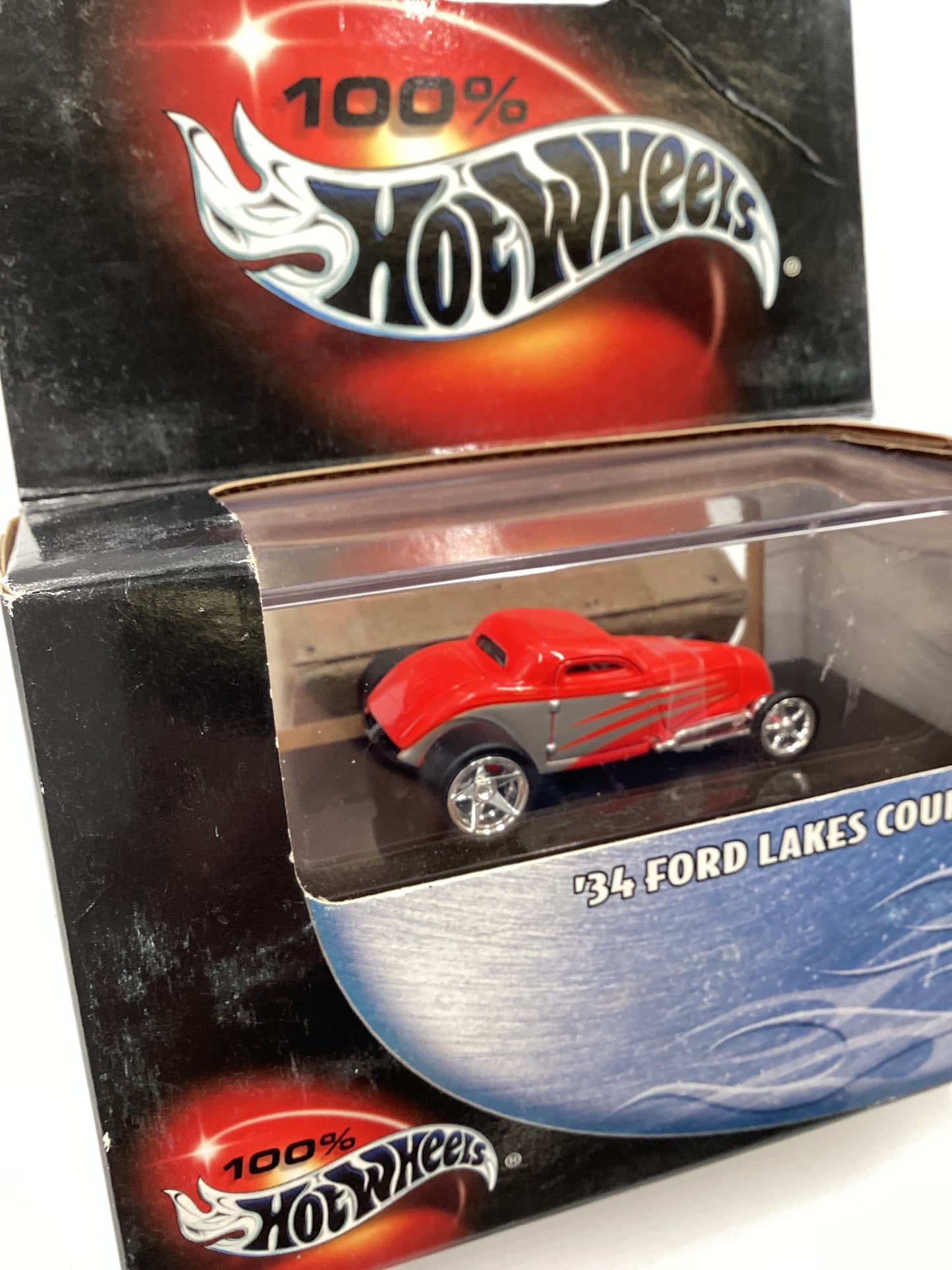 Hot Wheels Premium 100% Black Box 34 Ford Lakes Coupe Red Vein On Right