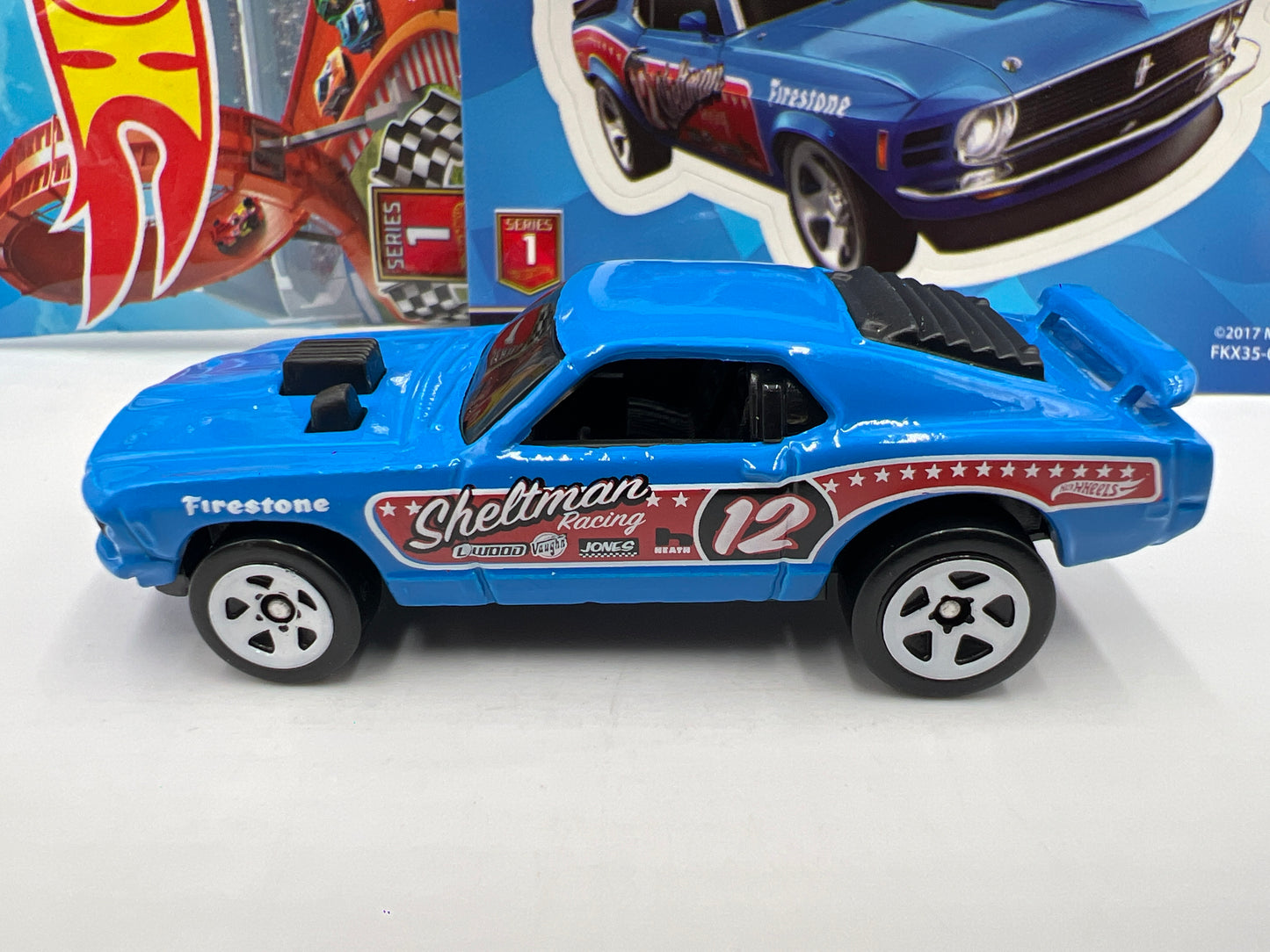 2018 Hot Wheels Mystery Models Series 1 #12 70 Ford Mustang Mach 1 Blue