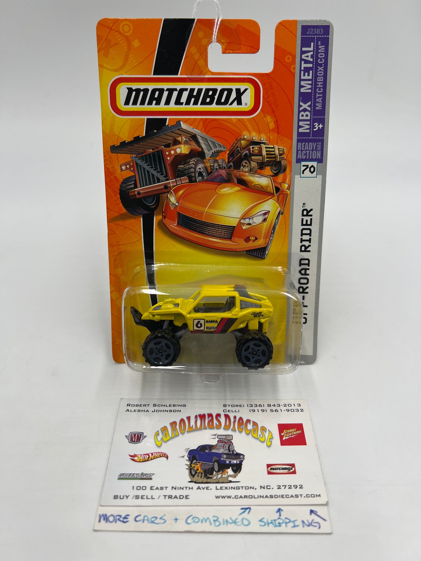 Matchbox MBX Metal #70 Off-Road Rider Yellow 209H