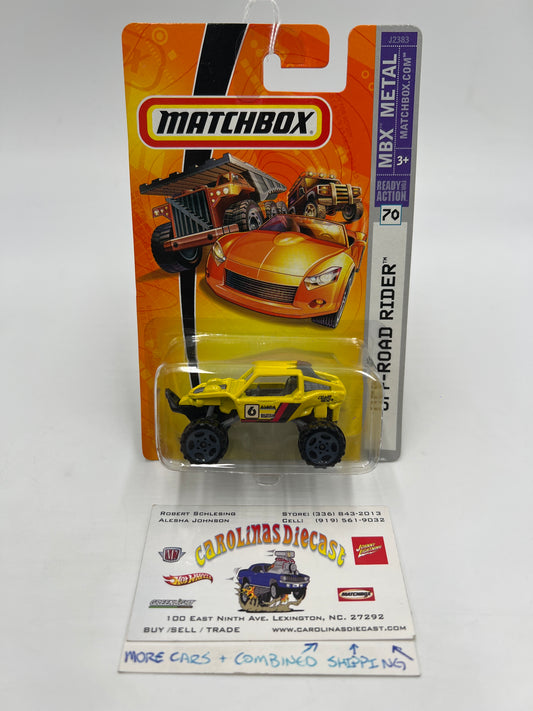 Matchbox MBX Metal #70 Off-Road Rider Yellow 209H