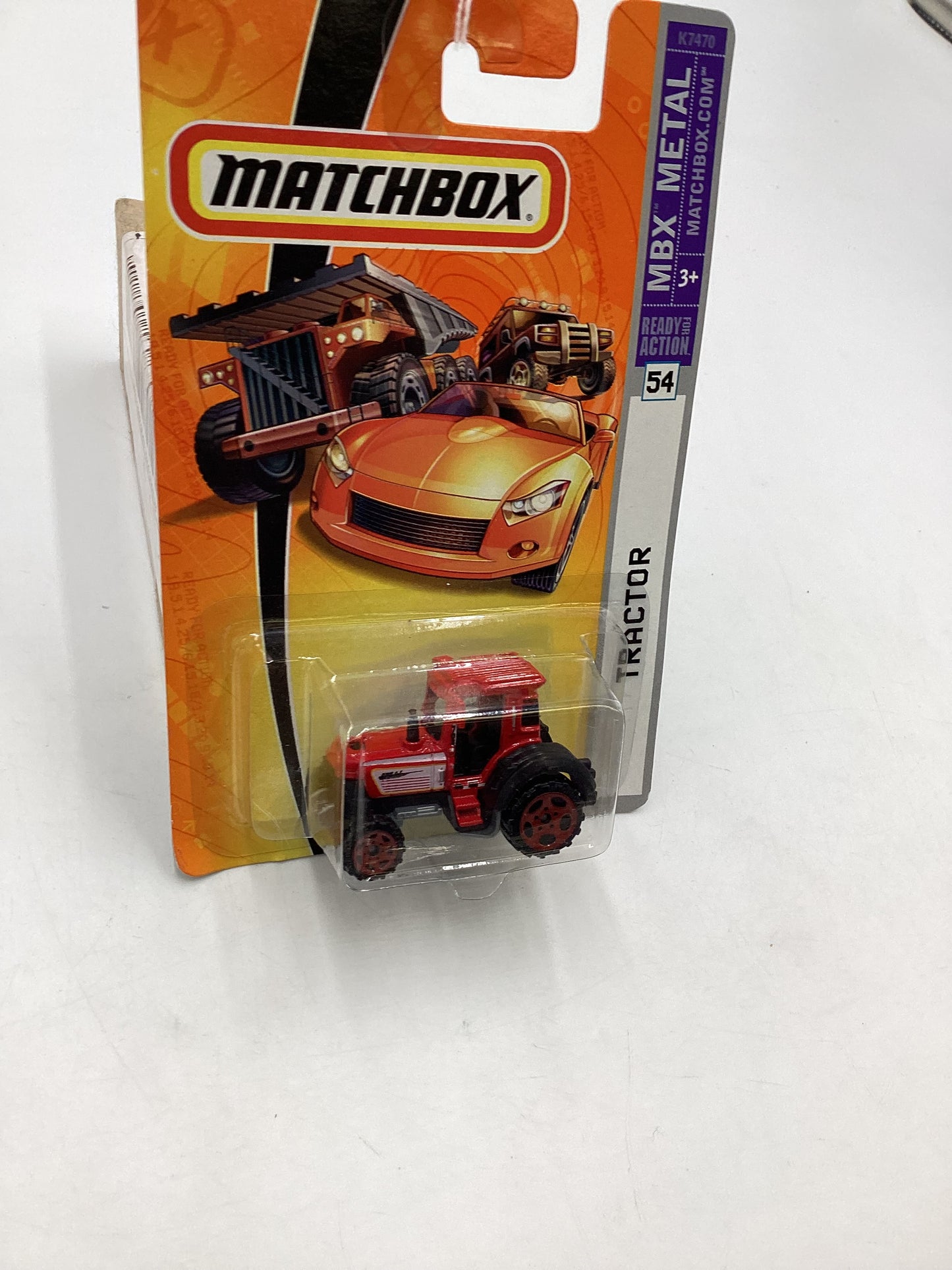 Matchbox #54 MBX Metal Tractor Red 206D