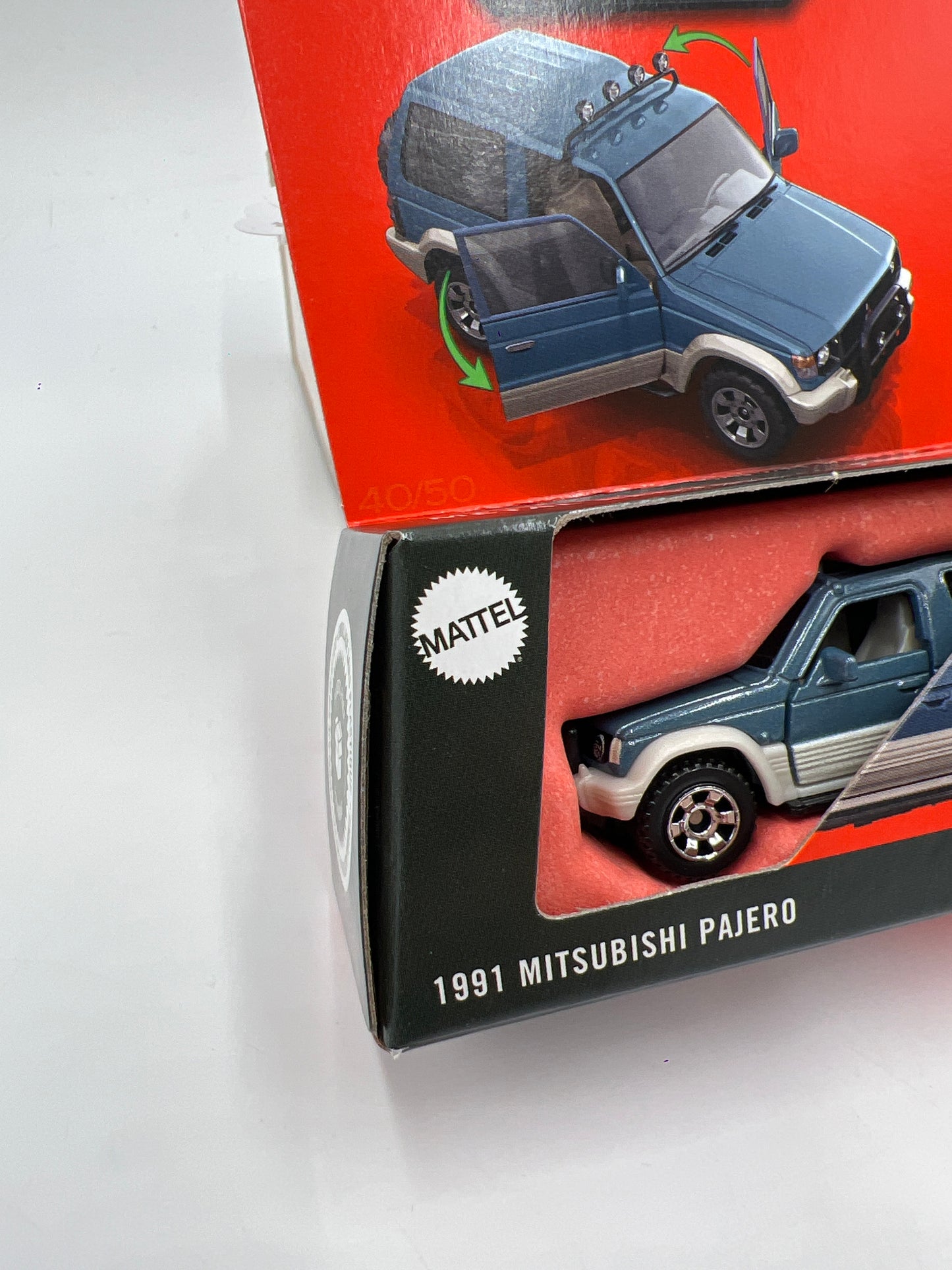 2025 Matchbox Moving Parts #40 1991 Mitsubishi Pajero Blue 166F