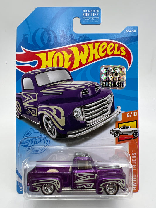 2021 Hot Wheels Factory Sealed Super Treasure Hunt #225 49 Ford F1 Purple W/Protector