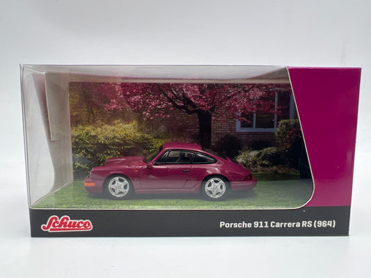 Tarmac Works x Schuco 1/64 Porsche 911 Carrera RS 964 Ruby Star