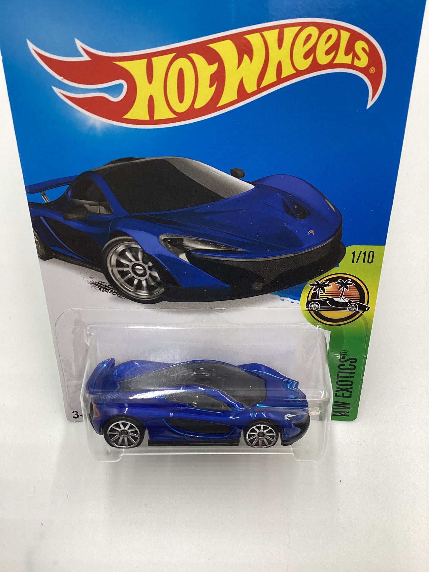 2016 Hot Wheels  #71 McLaren P1 Blue 103A