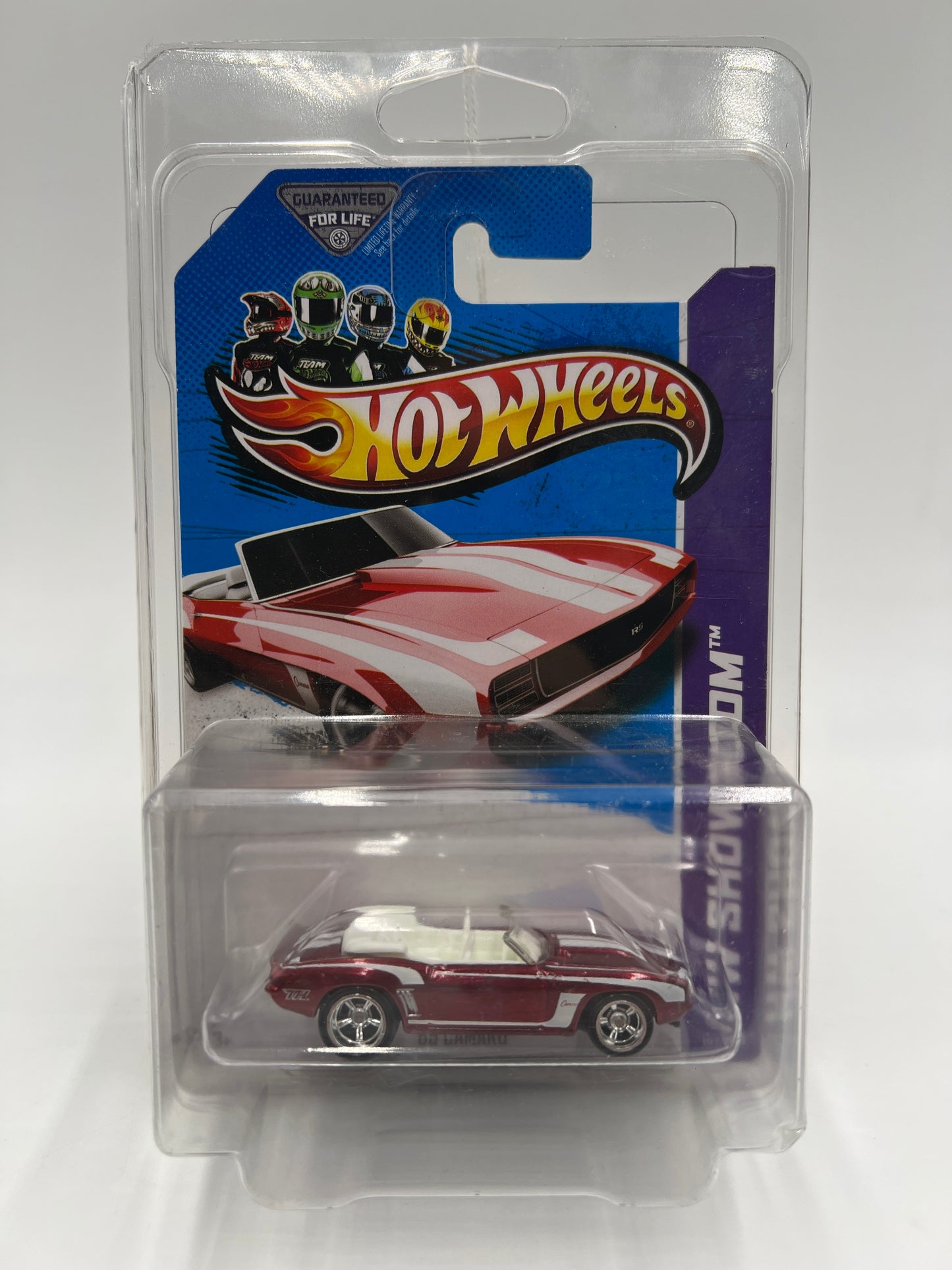 2013 Hot Wheels Super Treasure Hunt #197 69 Camaro Red W/ Protector