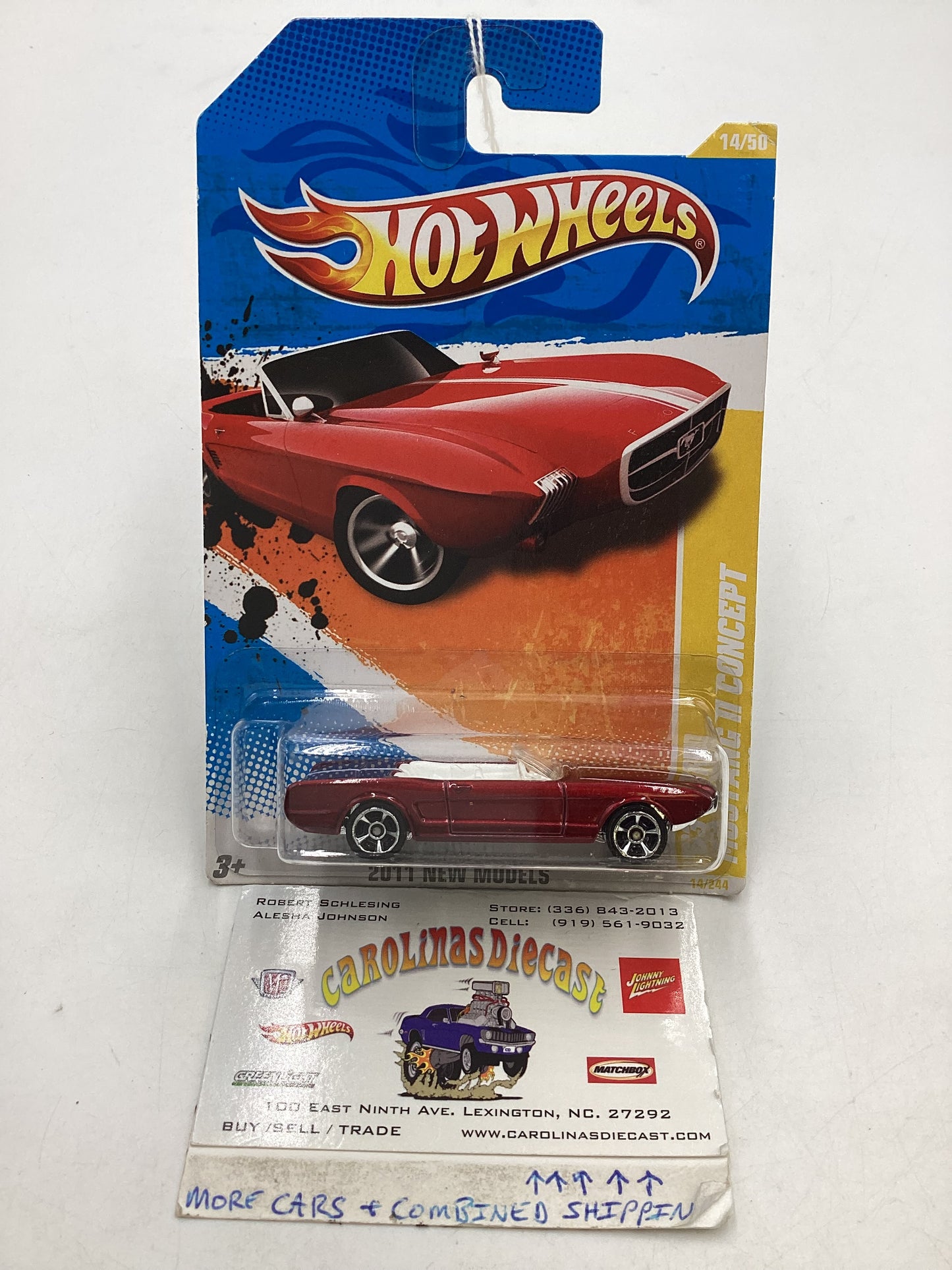 2011 Hot Wheels #14 63 Ford Mustang II Concept Red 21C