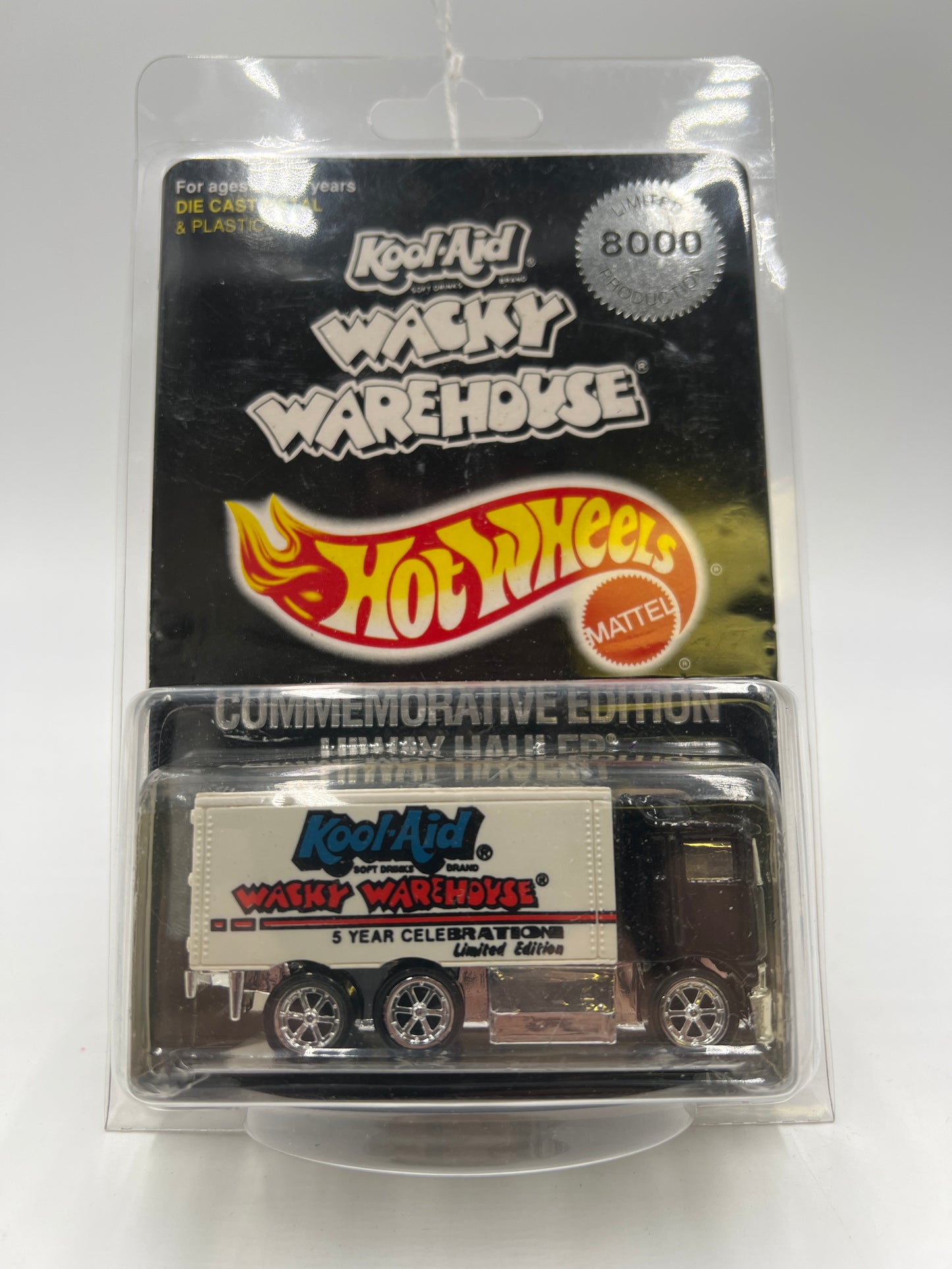 Hot Wheels Commemorative Edition 1/8000 Hiway Hauler Kool Aid Wacky Warehouse Black W/Protector