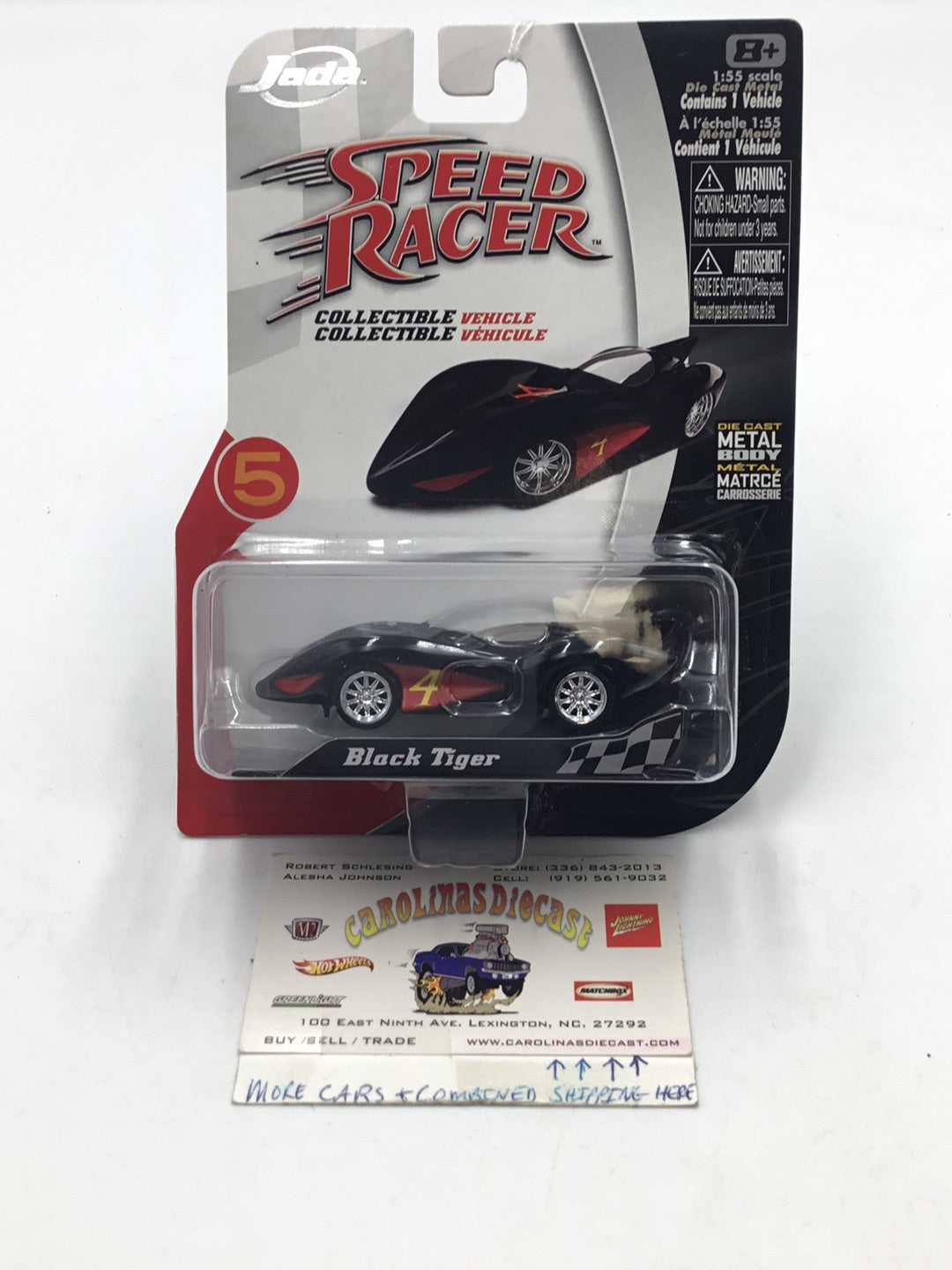 2008 Jada 1/55 Speed Racer Black Tiger Rare VHTF